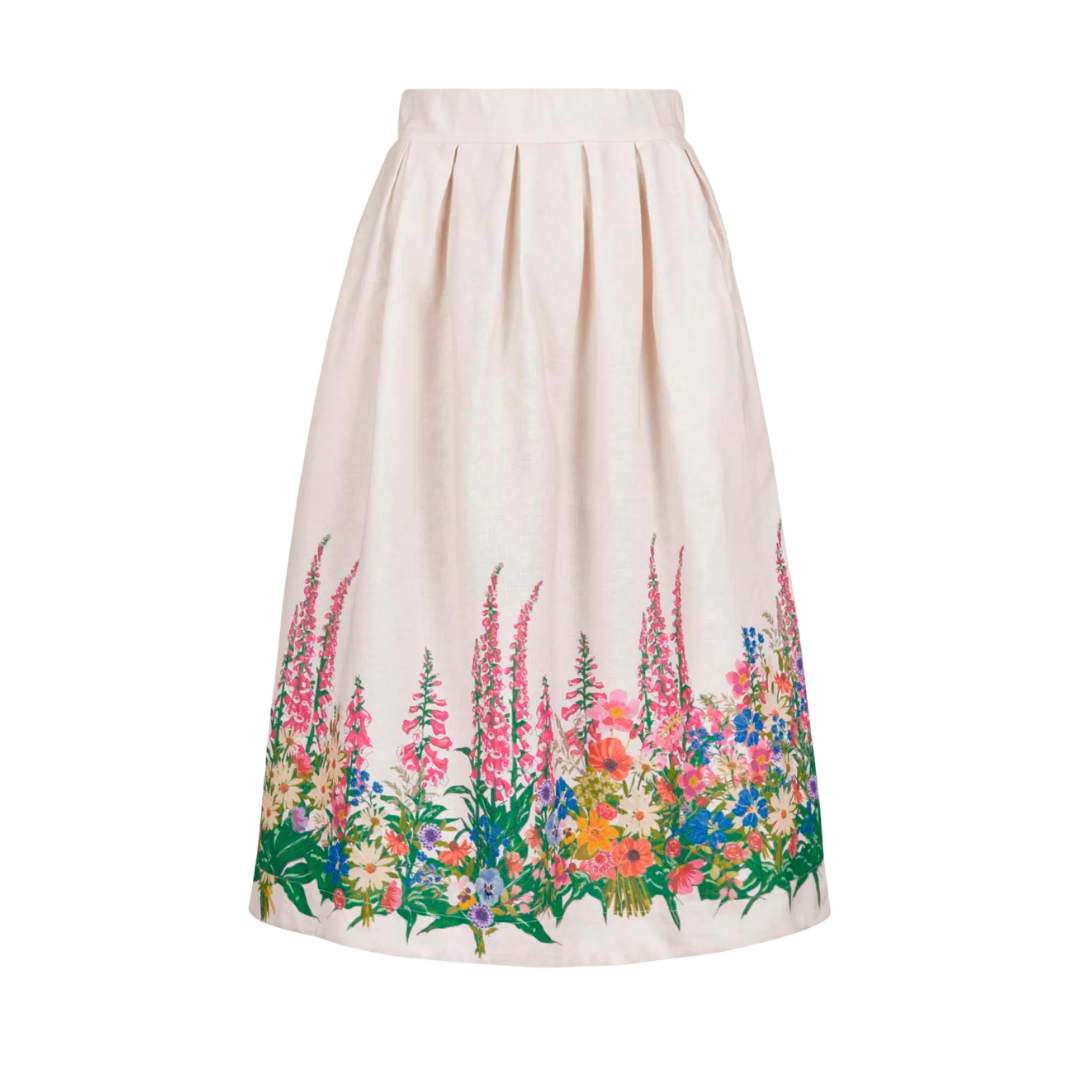Florence - Wildflower Border Skirt