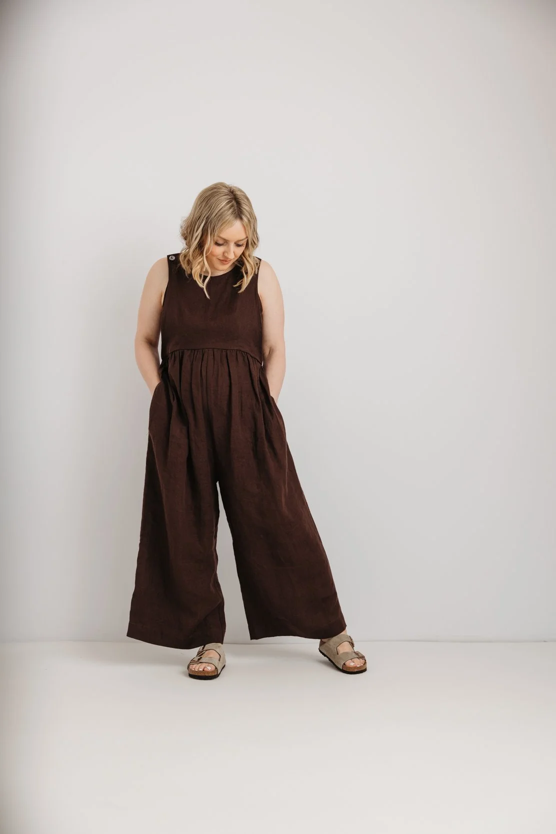 Ada Jumpsuit - Chocolate Brown