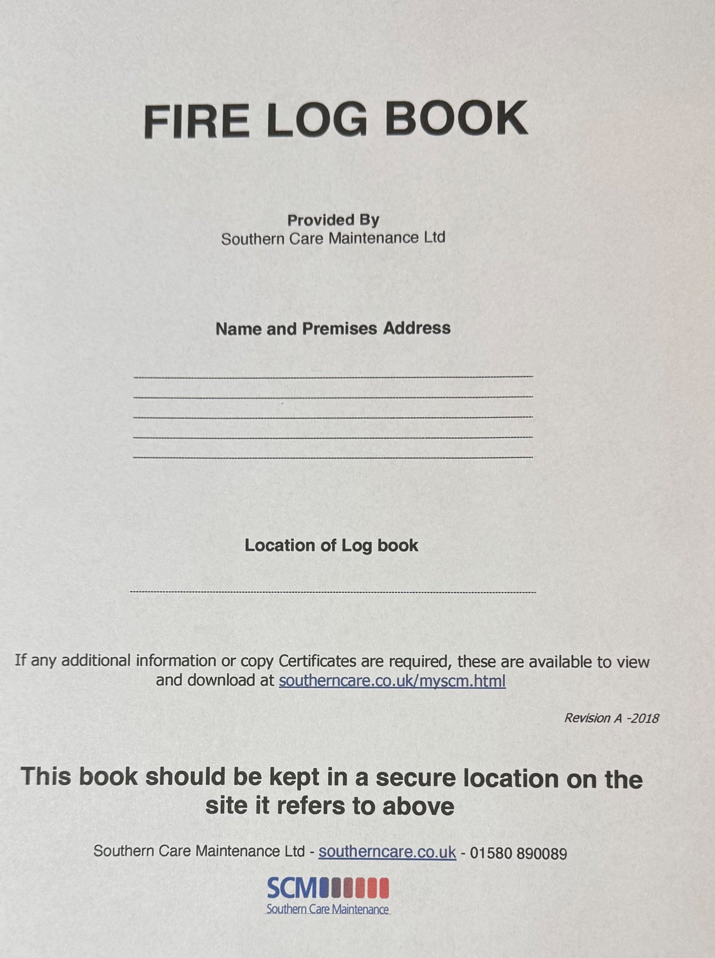 Fire Alarm Log Book 1