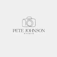 Logo for Pete Johnson Studio with a camera icon.