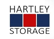 Hartley Storage logo with three rectangles in red and blue colors.