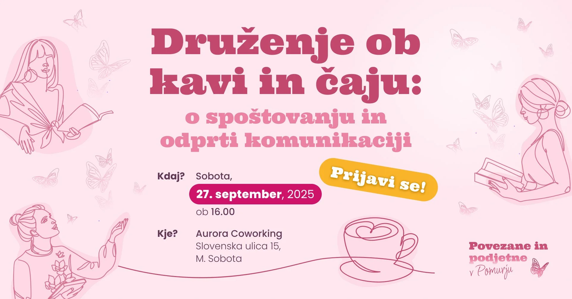Druženje ob kavi in čaju: ženske o spoštovanju in komunikaciji