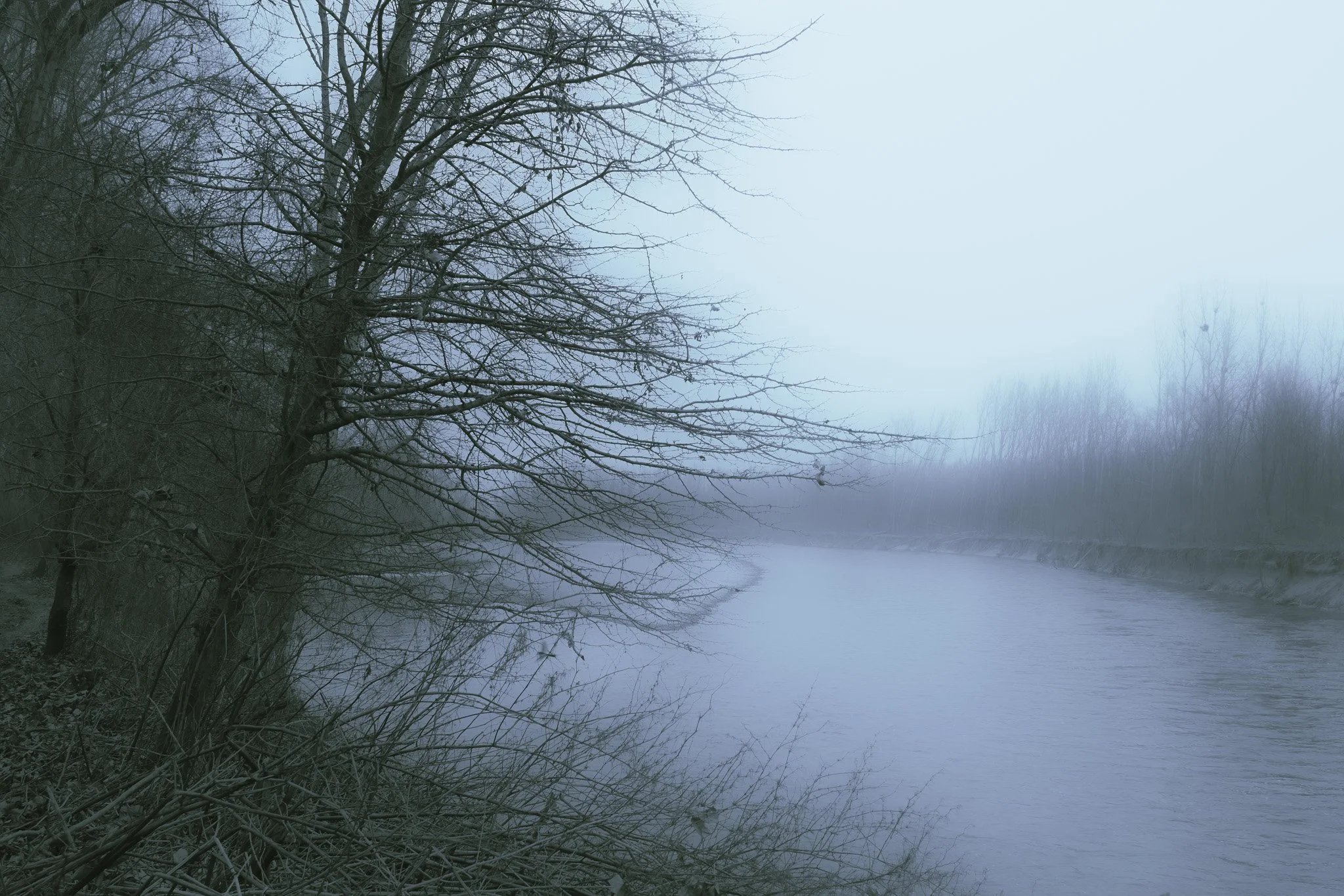 Mura pozimi: kako se reka in obrežje spremenita izven turistične sezone