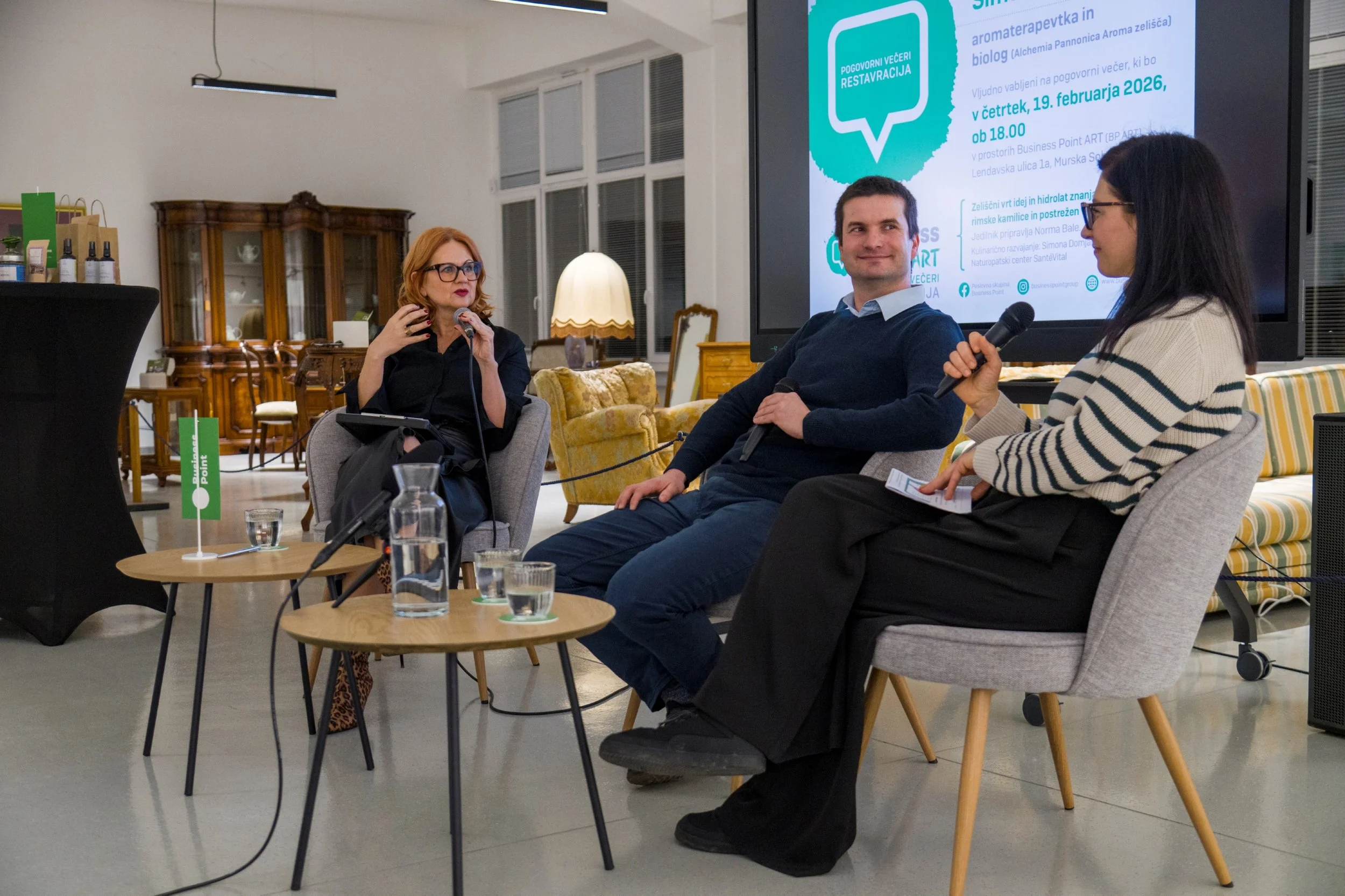 Odprtje nove sezone pogovornih večerov Restavracija v Business Point ART 