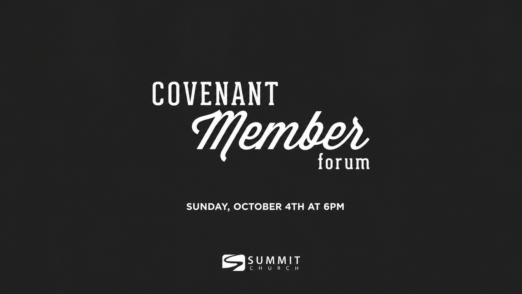 Covenant Member Forum