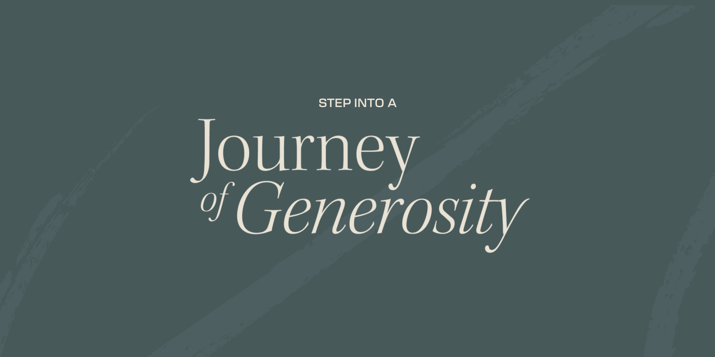 Journey of Generosity