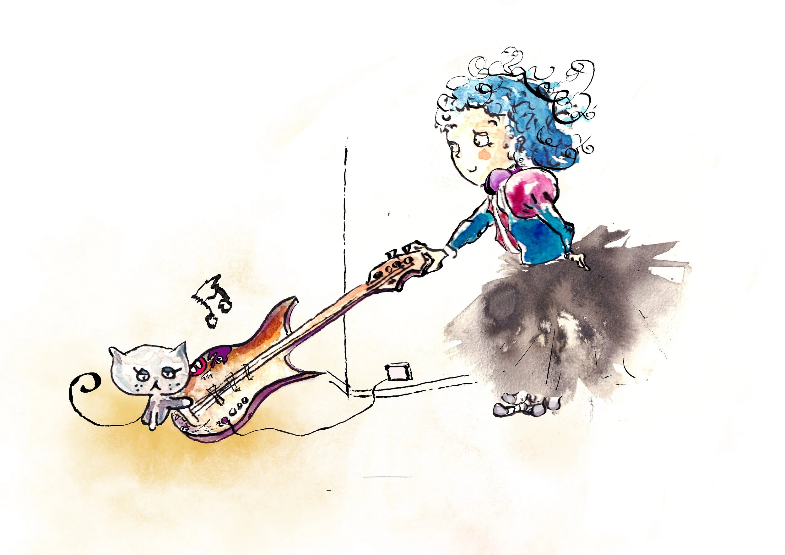 Cat trying to play (Illustration for It's me talent)