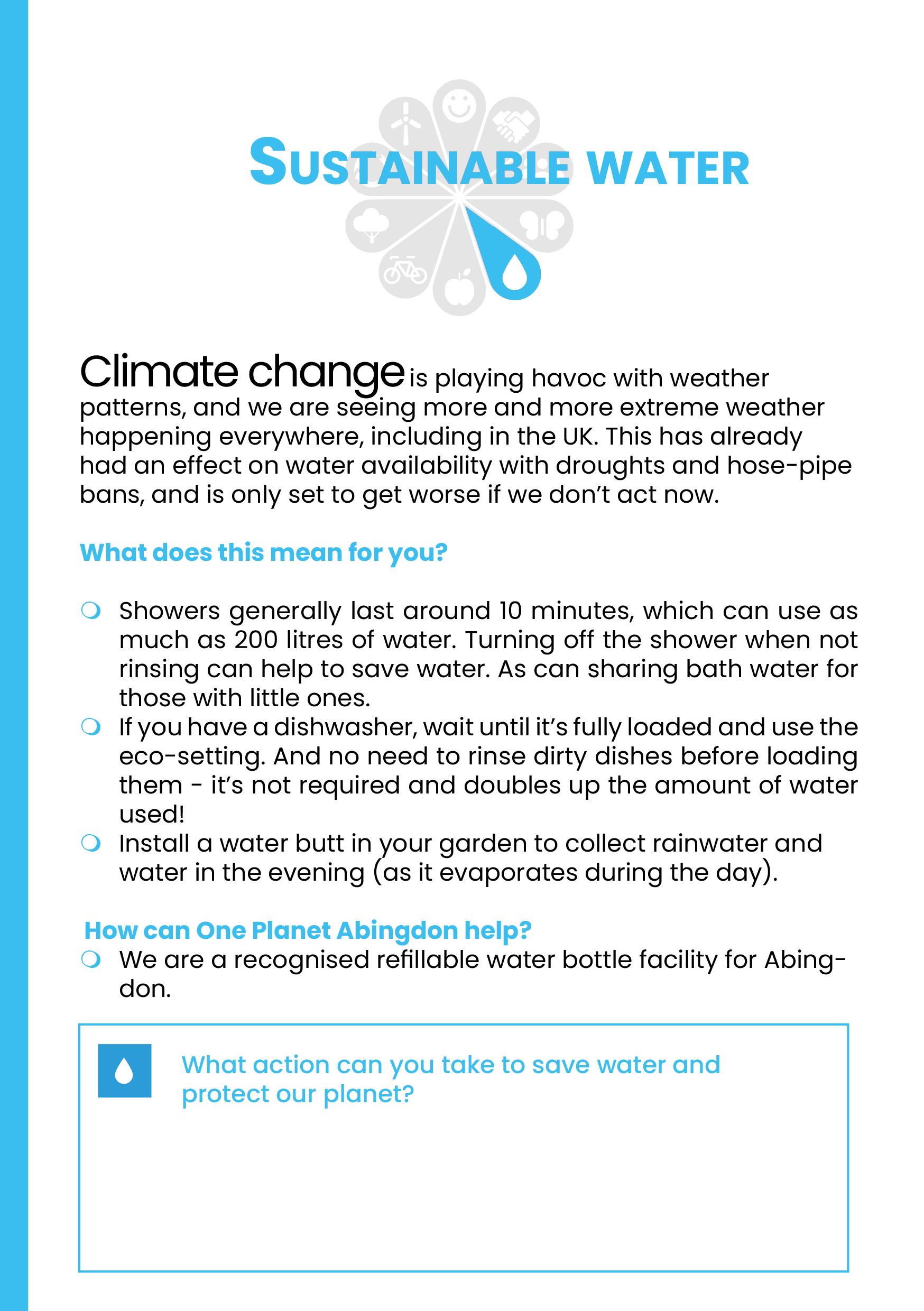 Création d'un flyer de 18 pages pour la mairie d'Abingon on Thames