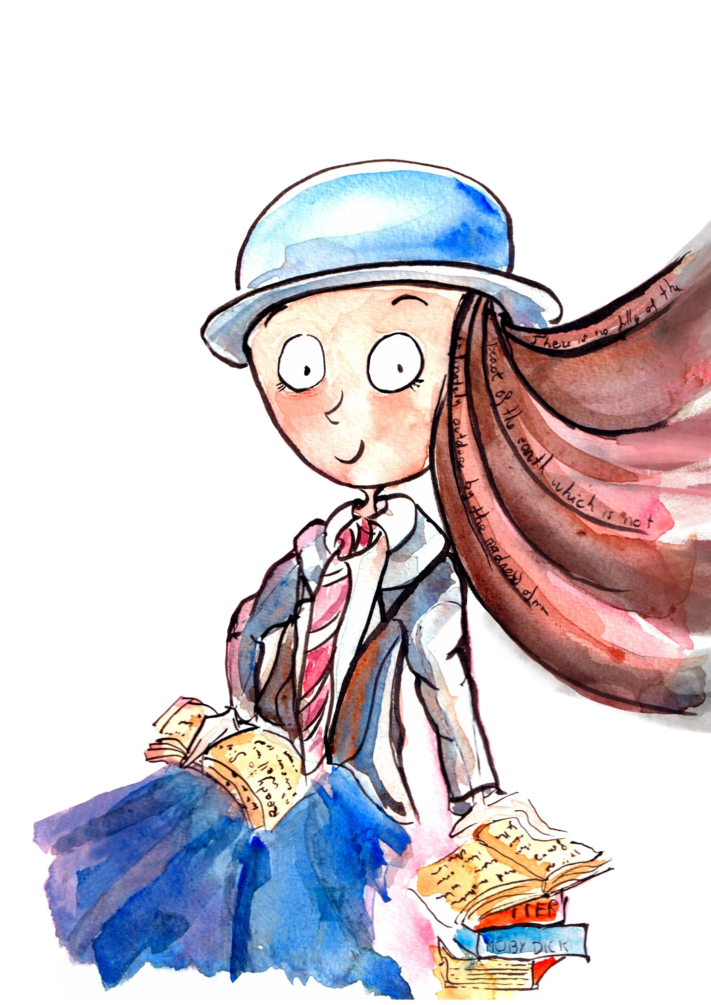 Matilda's illustration (from Roal Dahl's book).