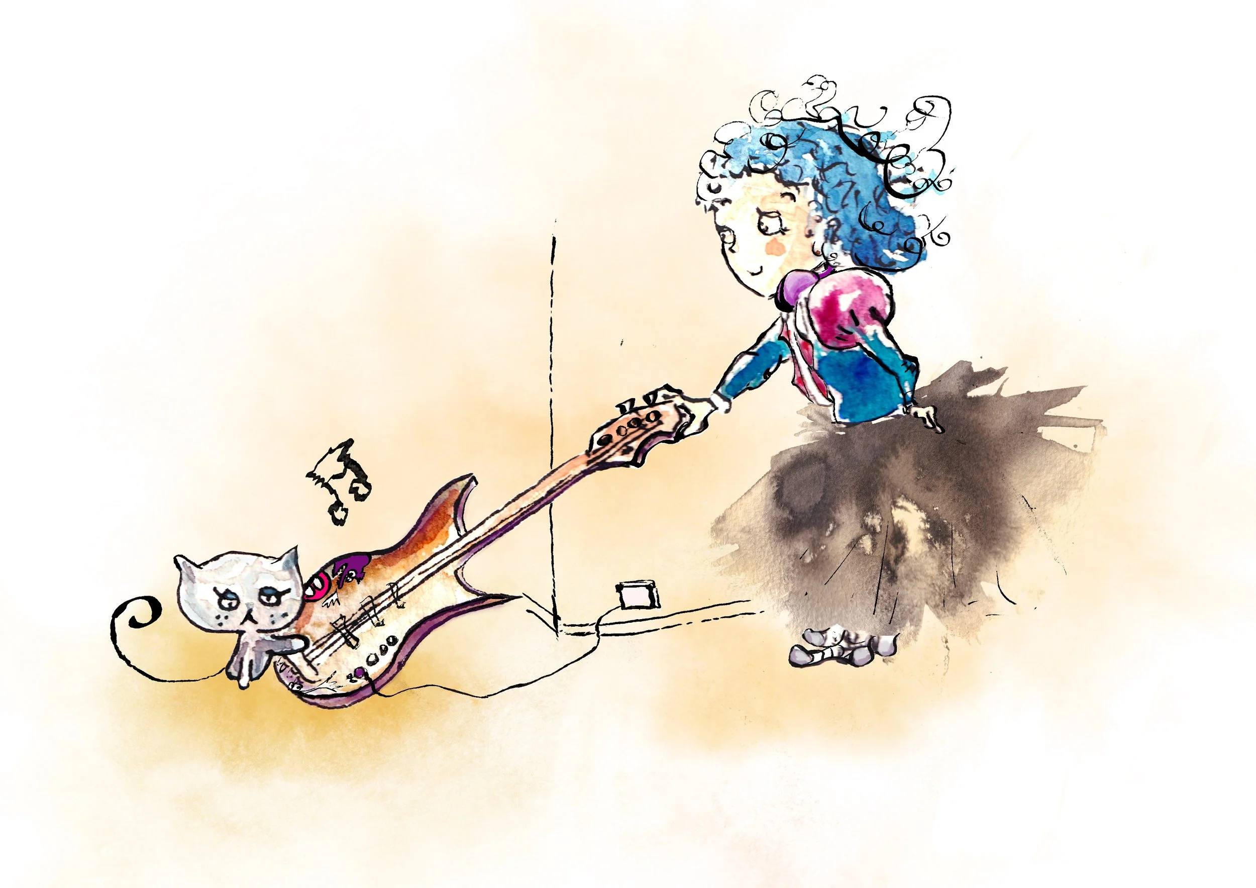 Cat trying to play (Illustration for It's me talent)