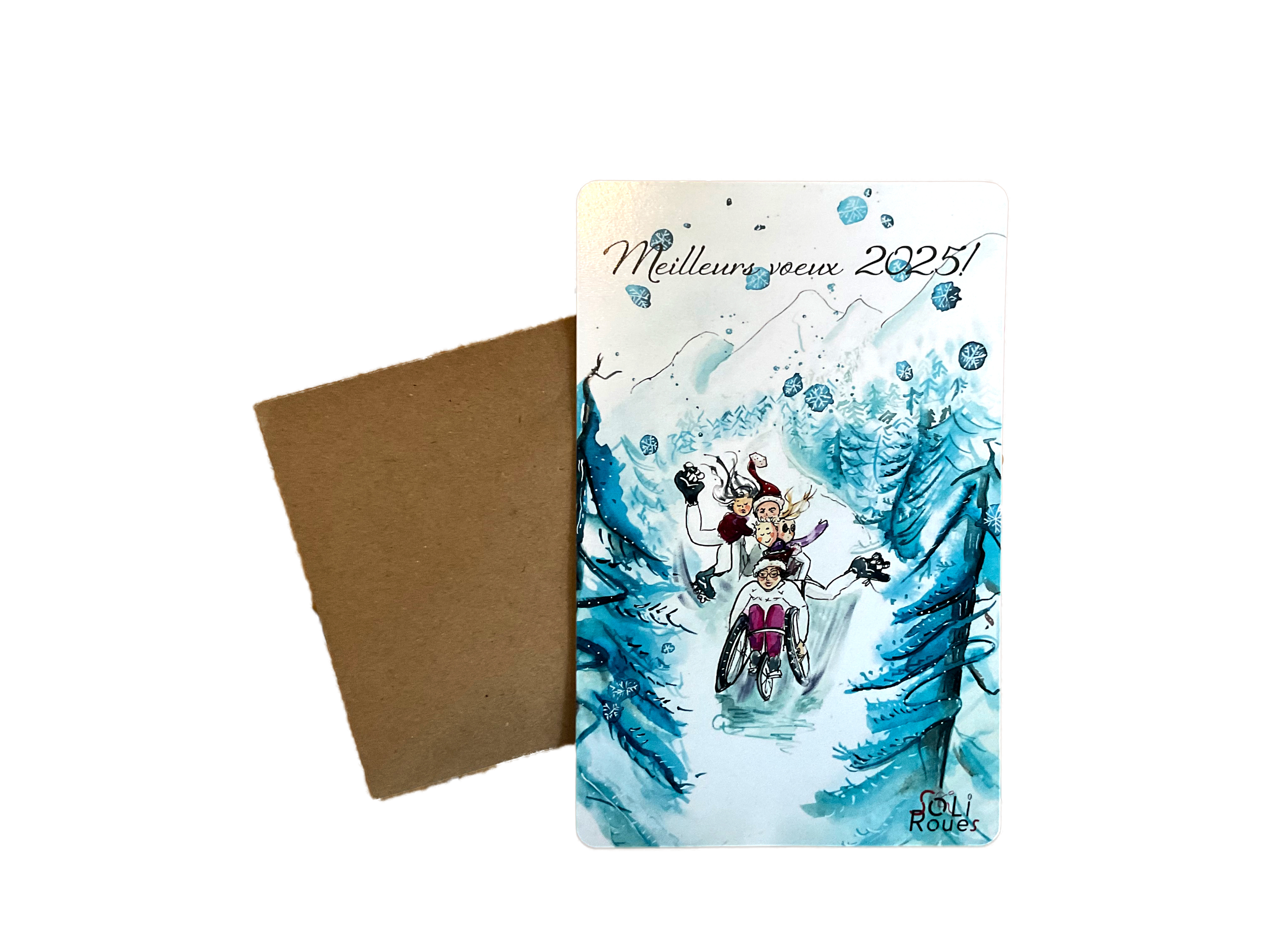 Christmas card for the parisian organisation Soliroues 