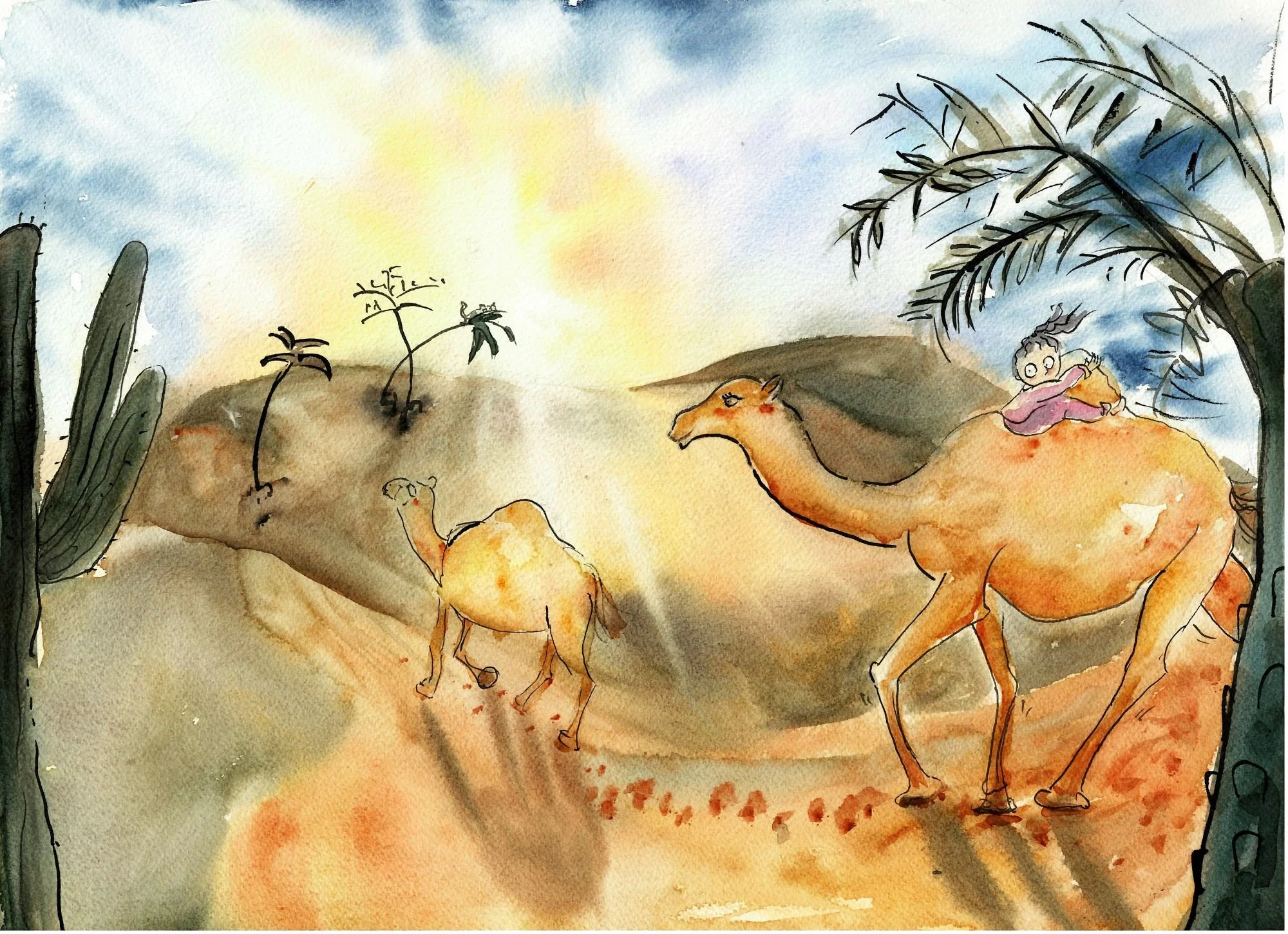 An illustration part of the book "Tapage Nocturne"  created with the parisian author Elsa Prevost