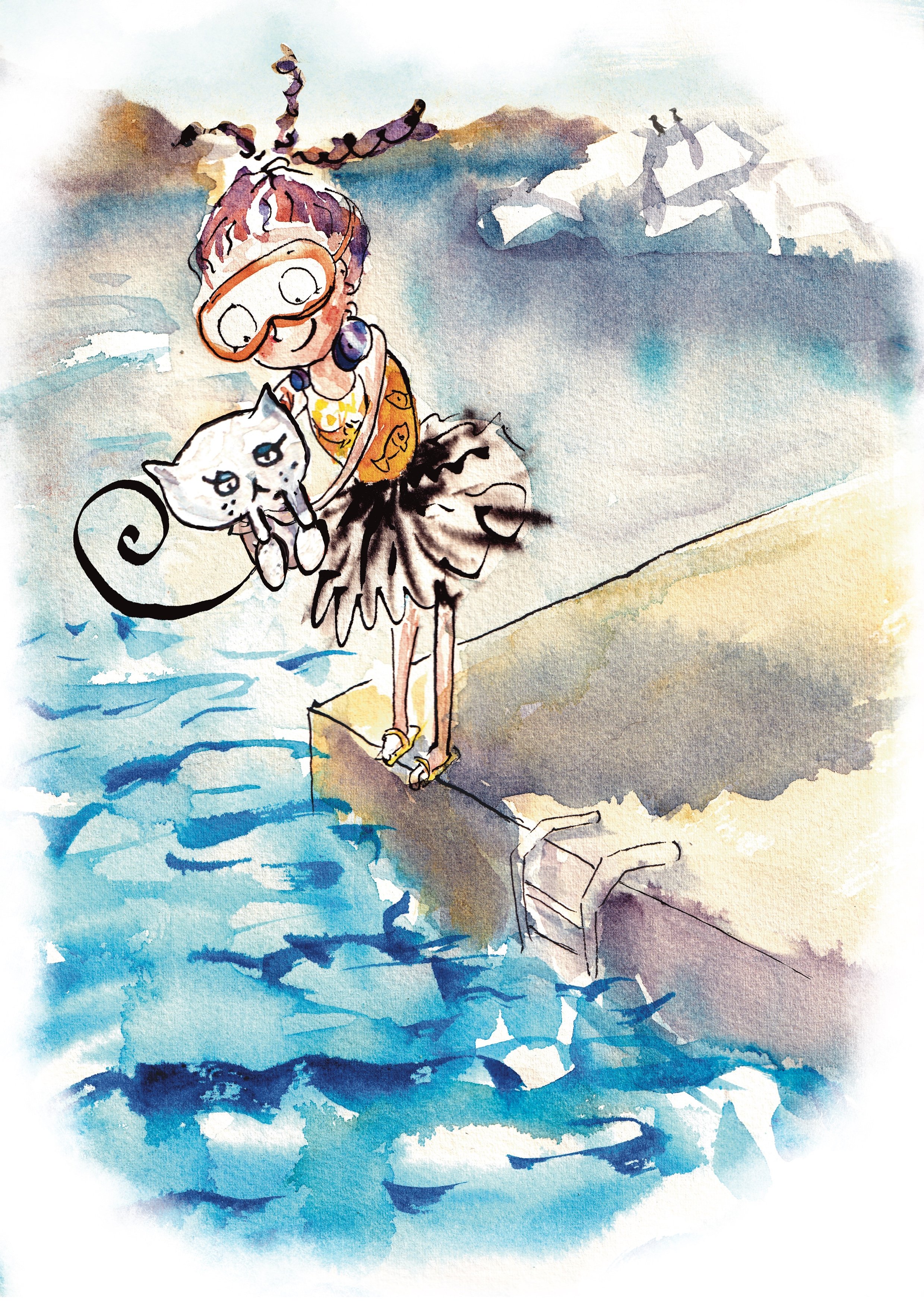 From the serie "Minotes de Marseille", is the cat going to catch any fish? 