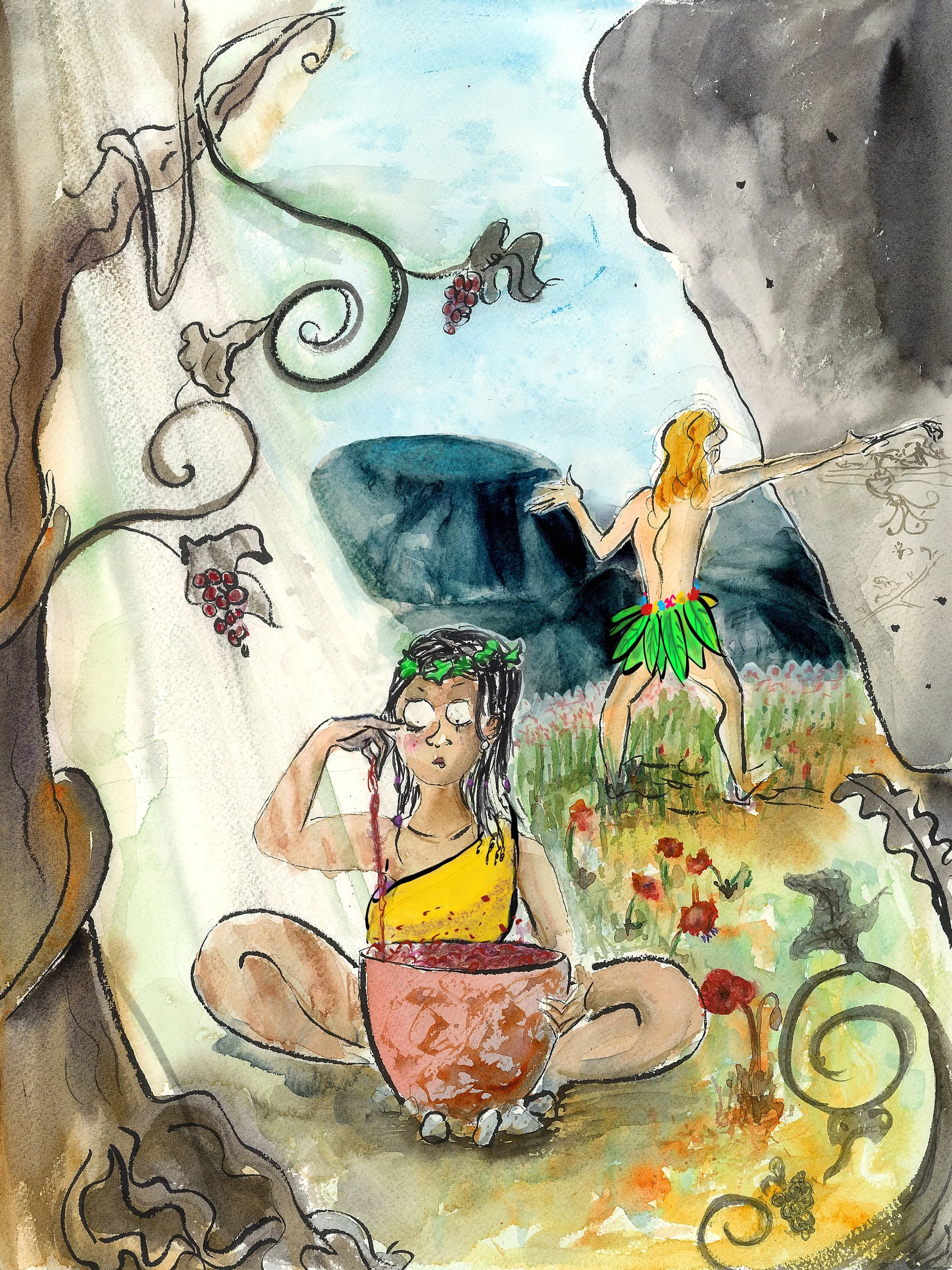 Lilith and Adam au commencement du monde ( for Oxford Brookes University, A3 poster )