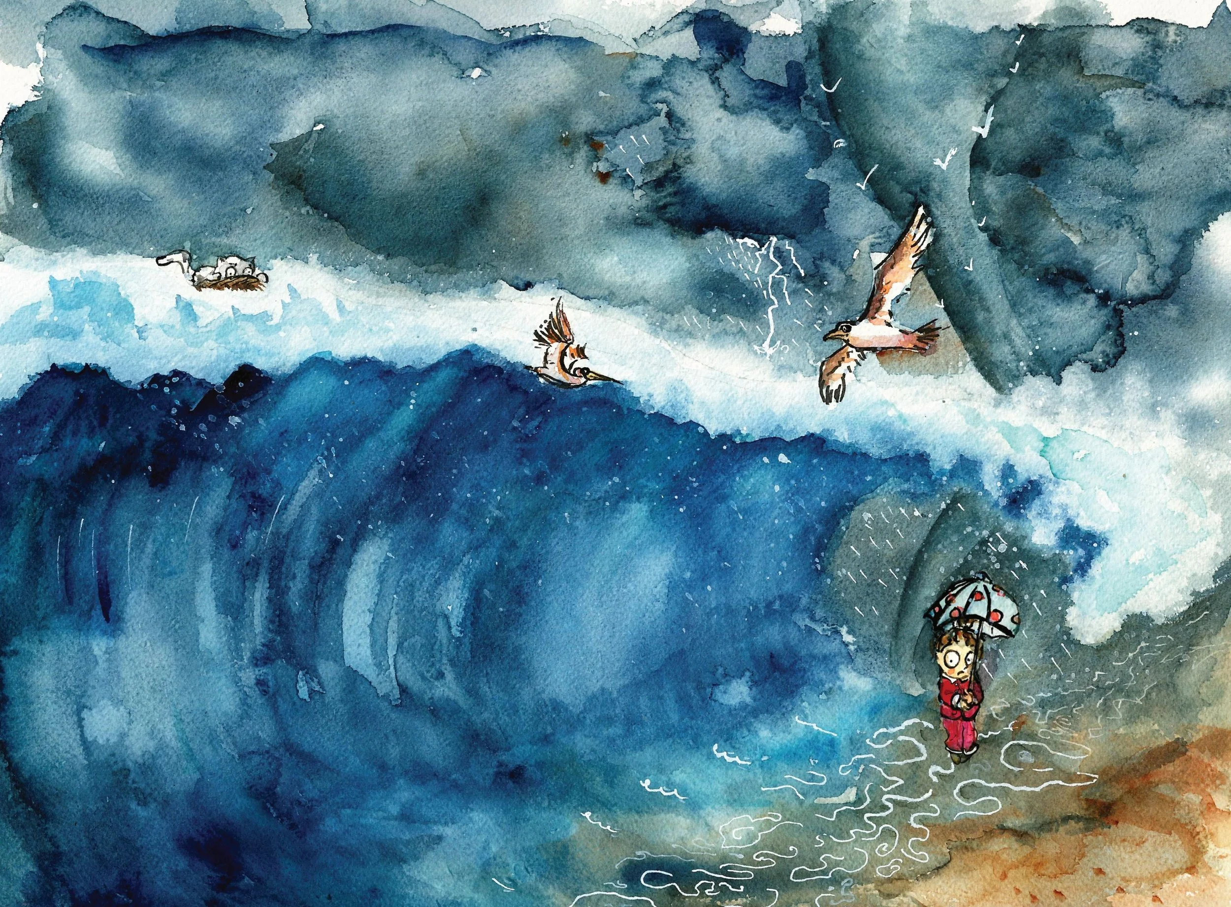 An illustration part of the book "Tapage Nocturne"  created with the parisian author Elsa Prevost