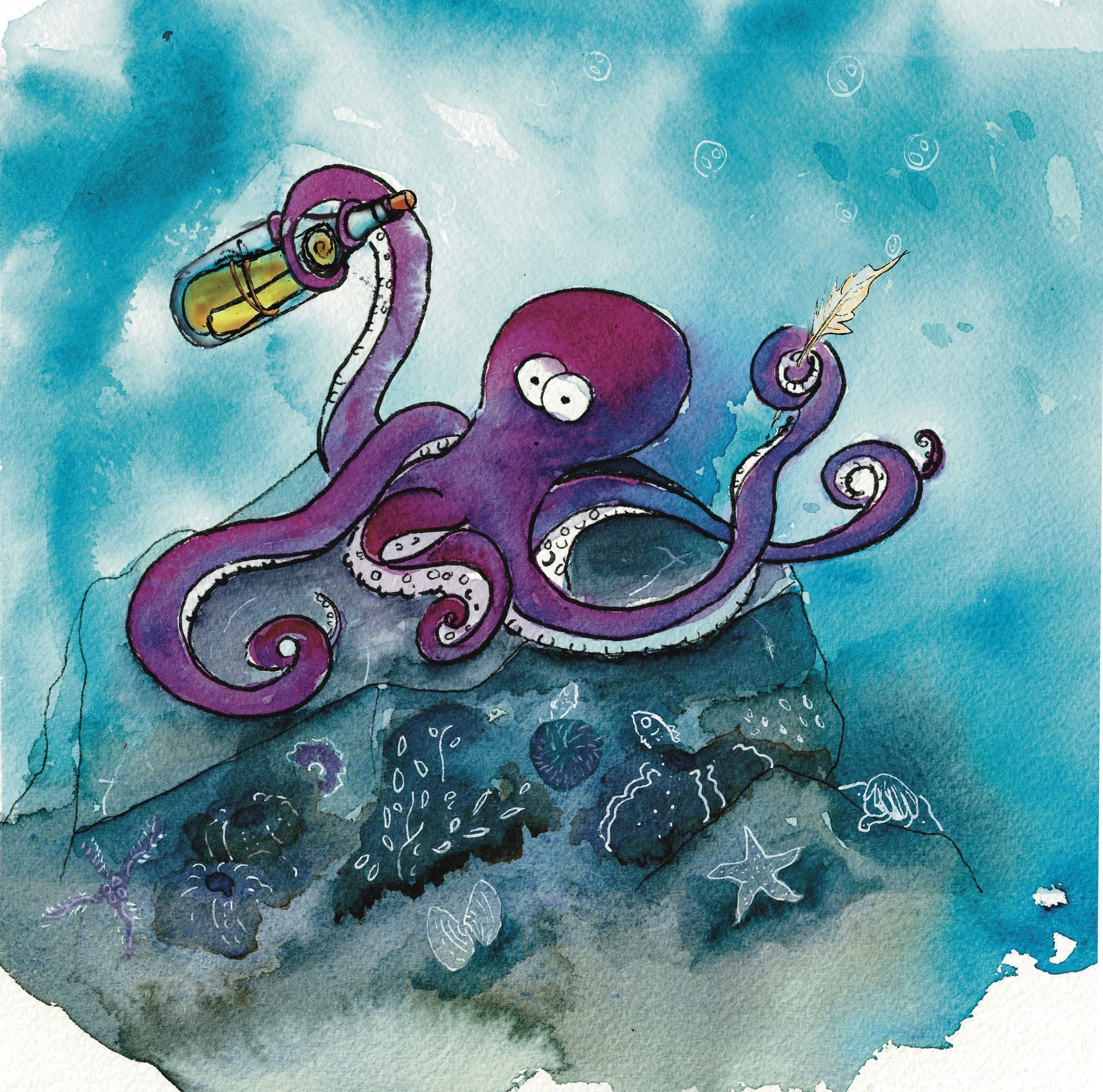 octopus sending a message to humanity