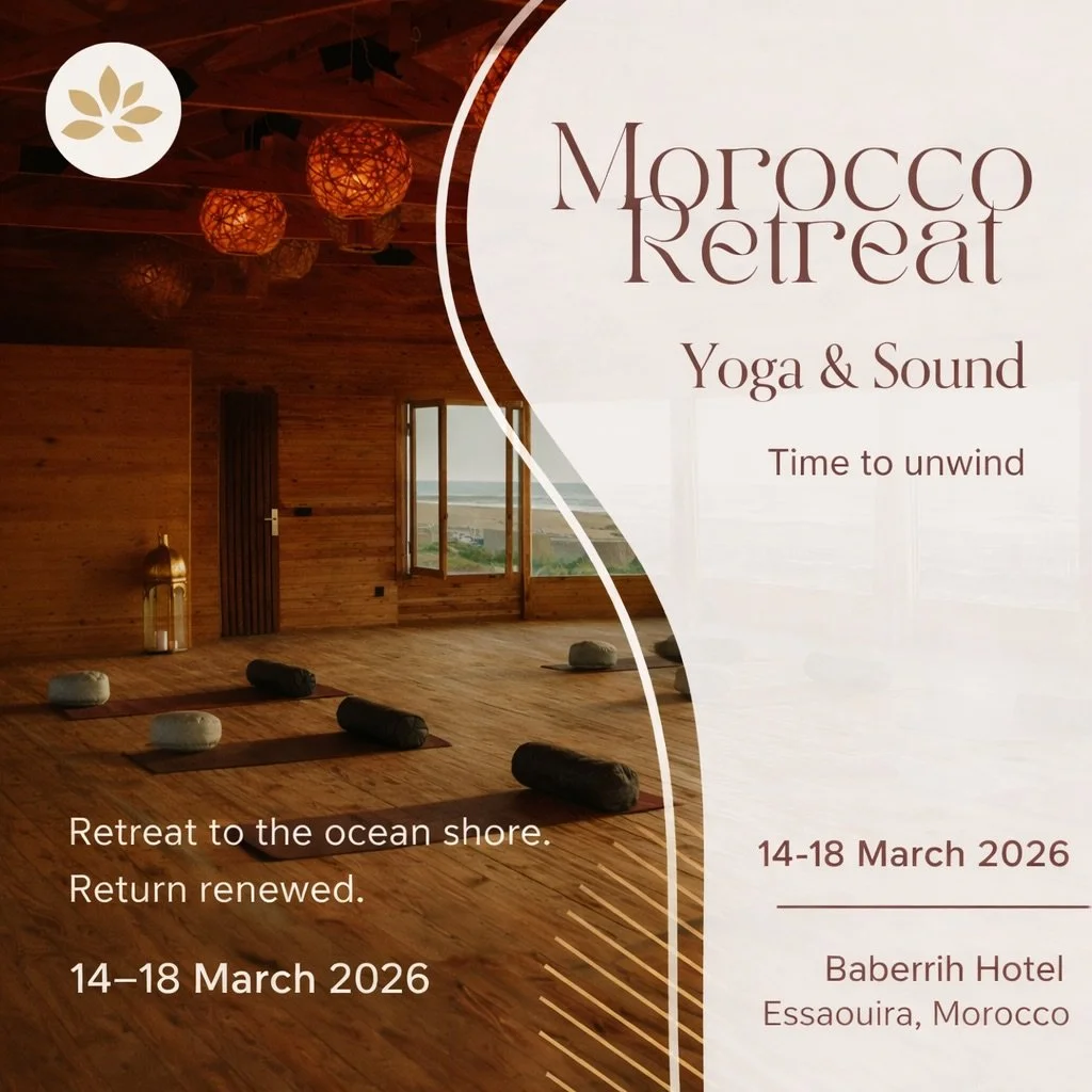 ✨ ESCAPE TO MOROCCO | MARCH 2026 ✨

What if you gave yourself 5 days to truly pause?
To wake with the ocean, move gently, breathe deeply, and feel held by rhythm, sound and nature.

Join @lorena.c.rodrigo &amp; @raili.yoga for a 5-day Yoga &amp; Soun