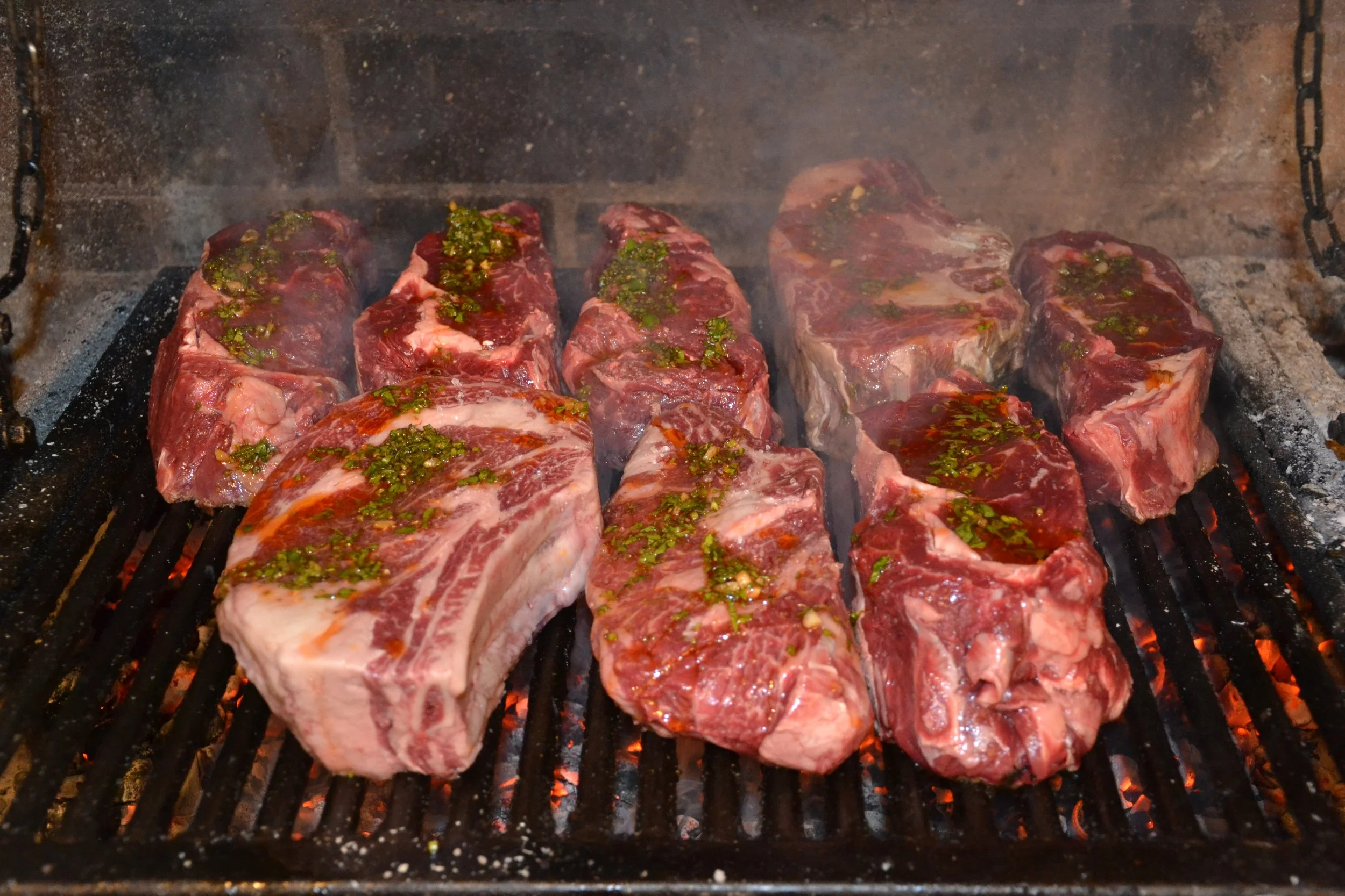 viande au feu de bois