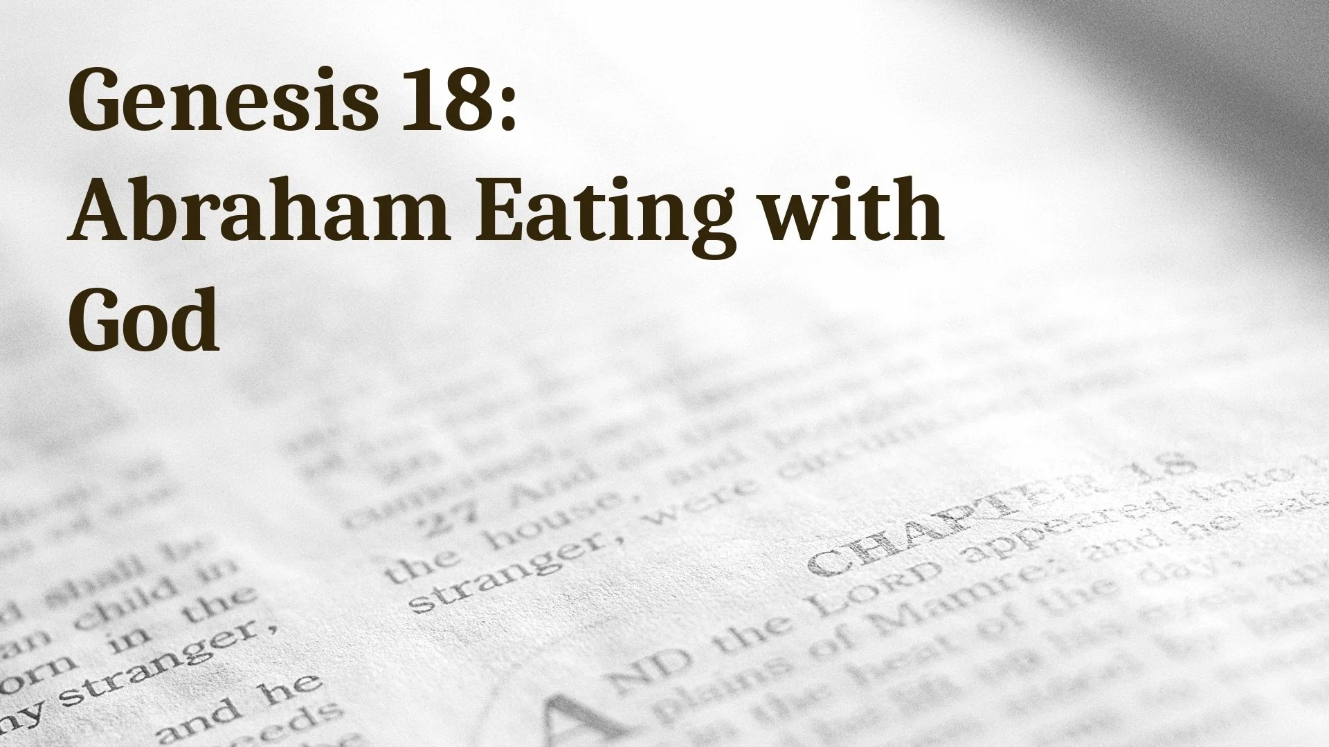 S1 E13: Does God Like BBQ? Abraham’s Tent and Sarah’s Accidental Laugh