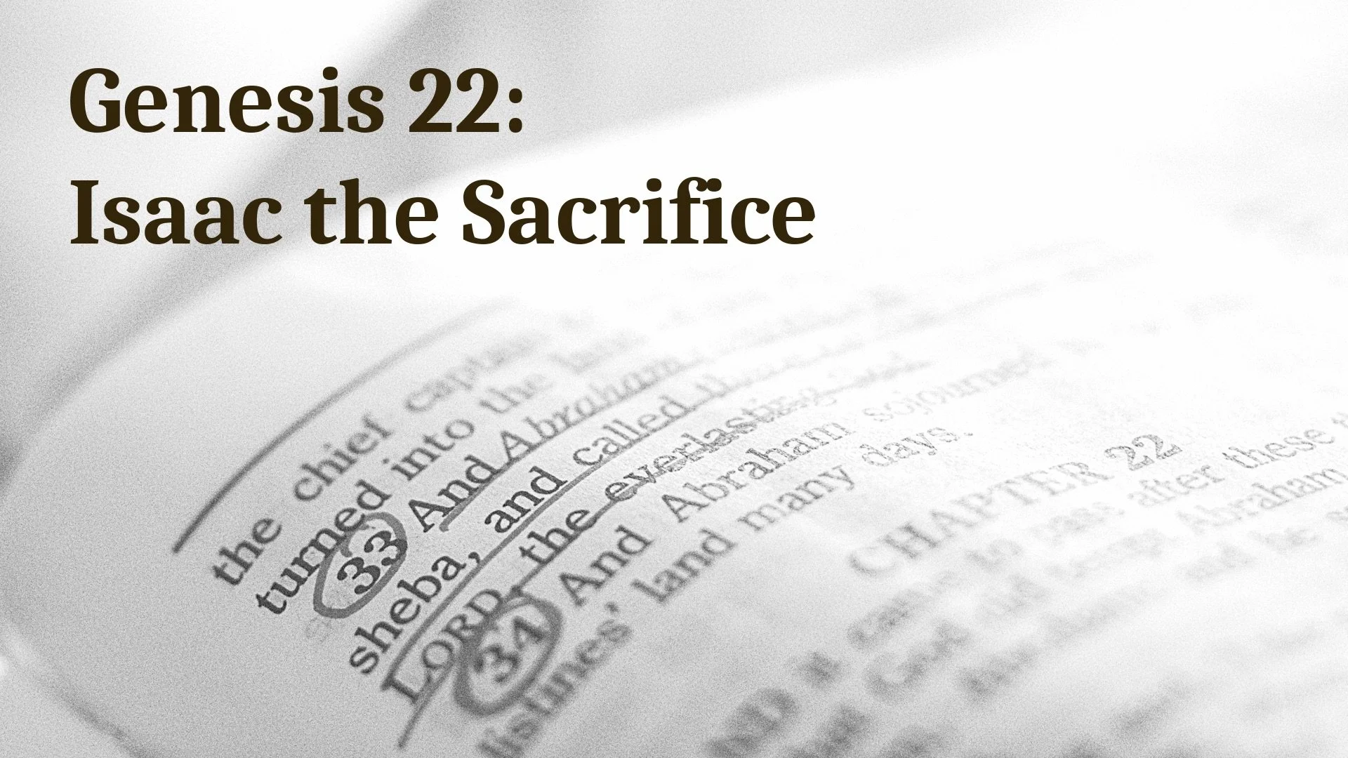 S1 E14: Abraham’s Test: Why Did God Ask for Isaac?