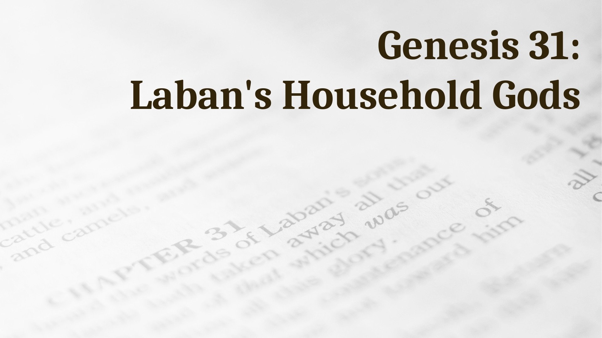 S1 E25: Teraphim, Patroni, and Deification