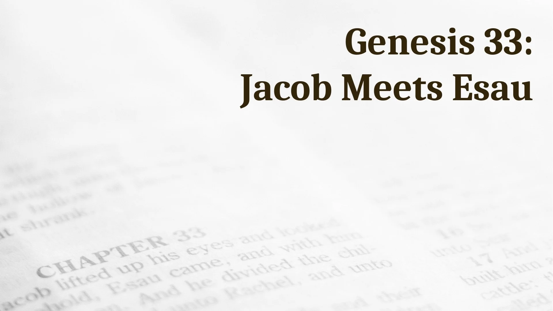 S1 E27: Jacob Meets Esau