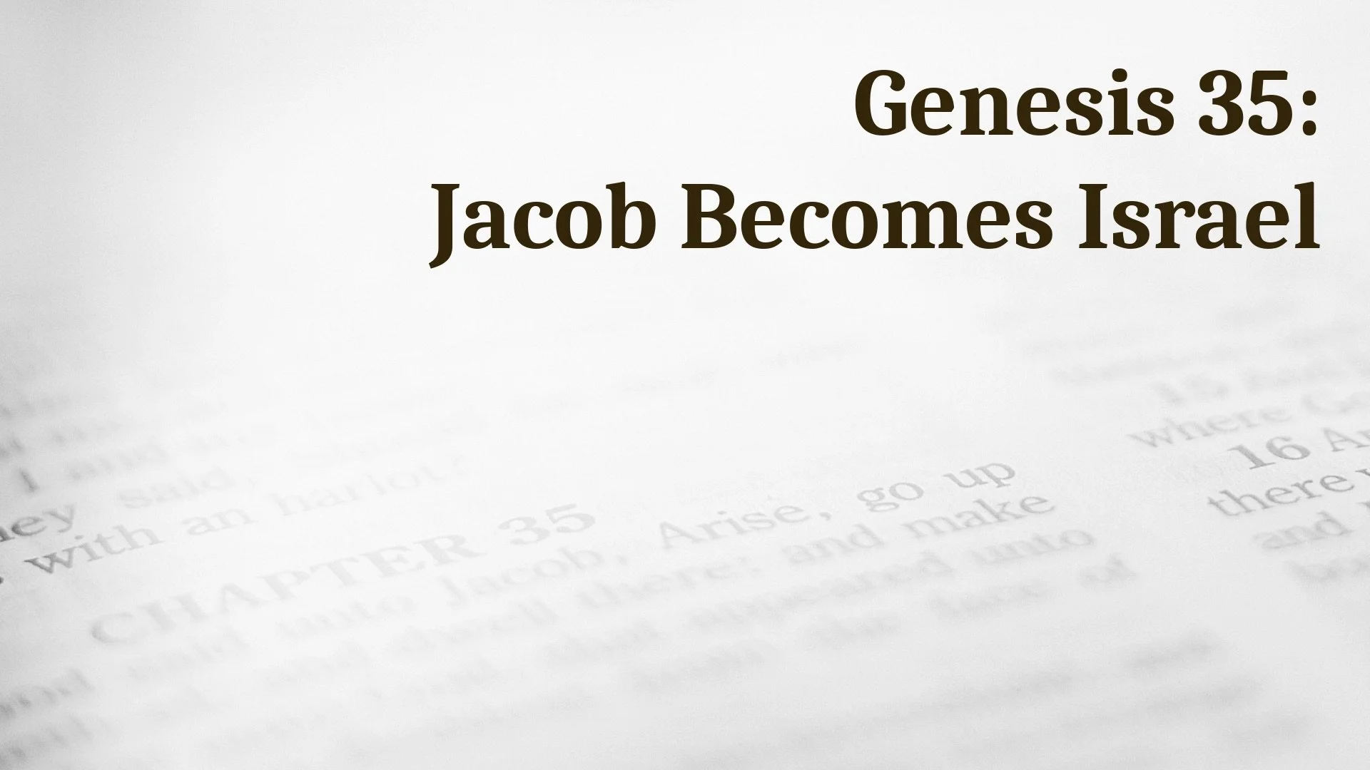 S1 E29: Jacob Becomes Israel