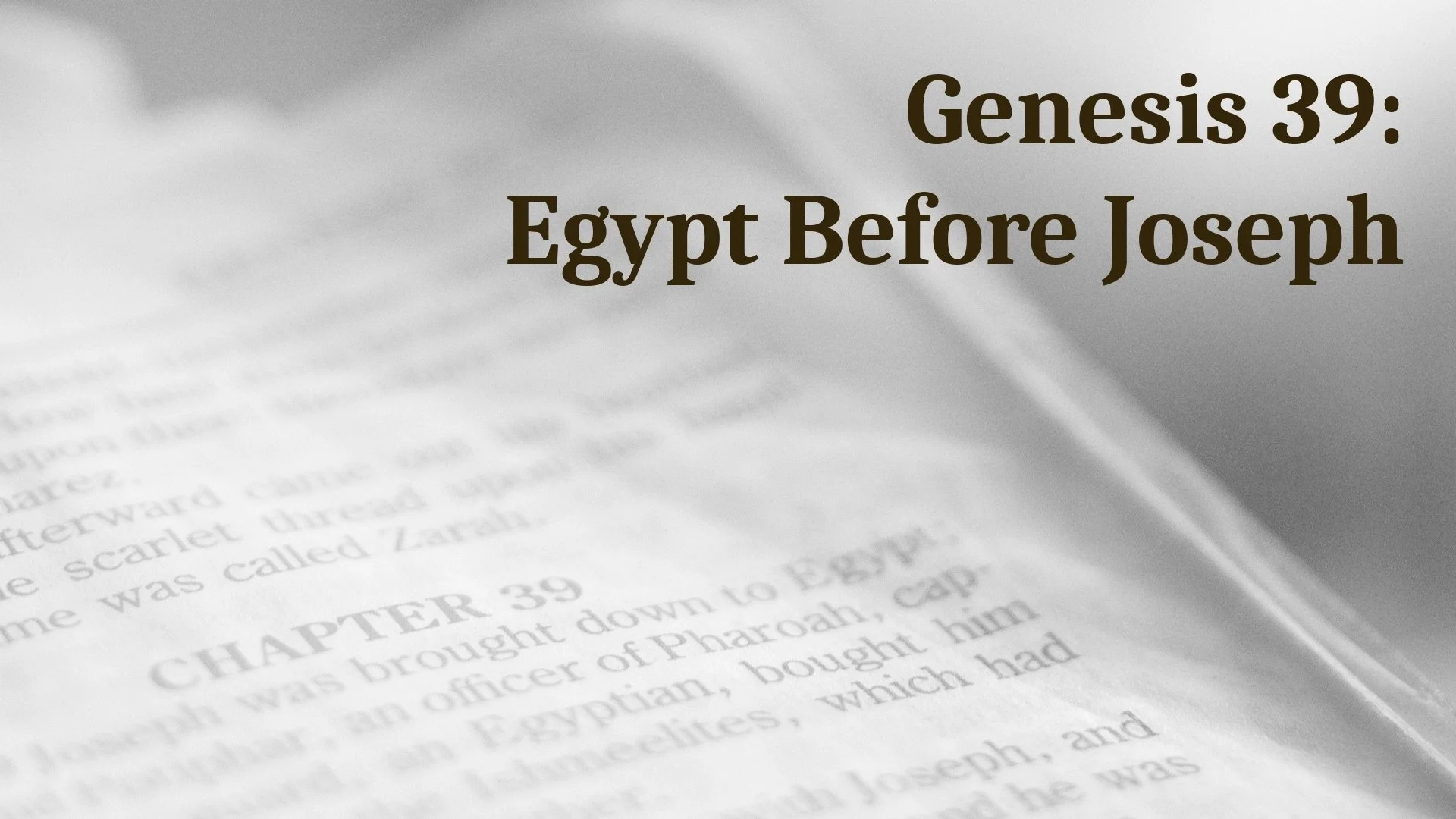 S1 E32: Egypt Before Joseph