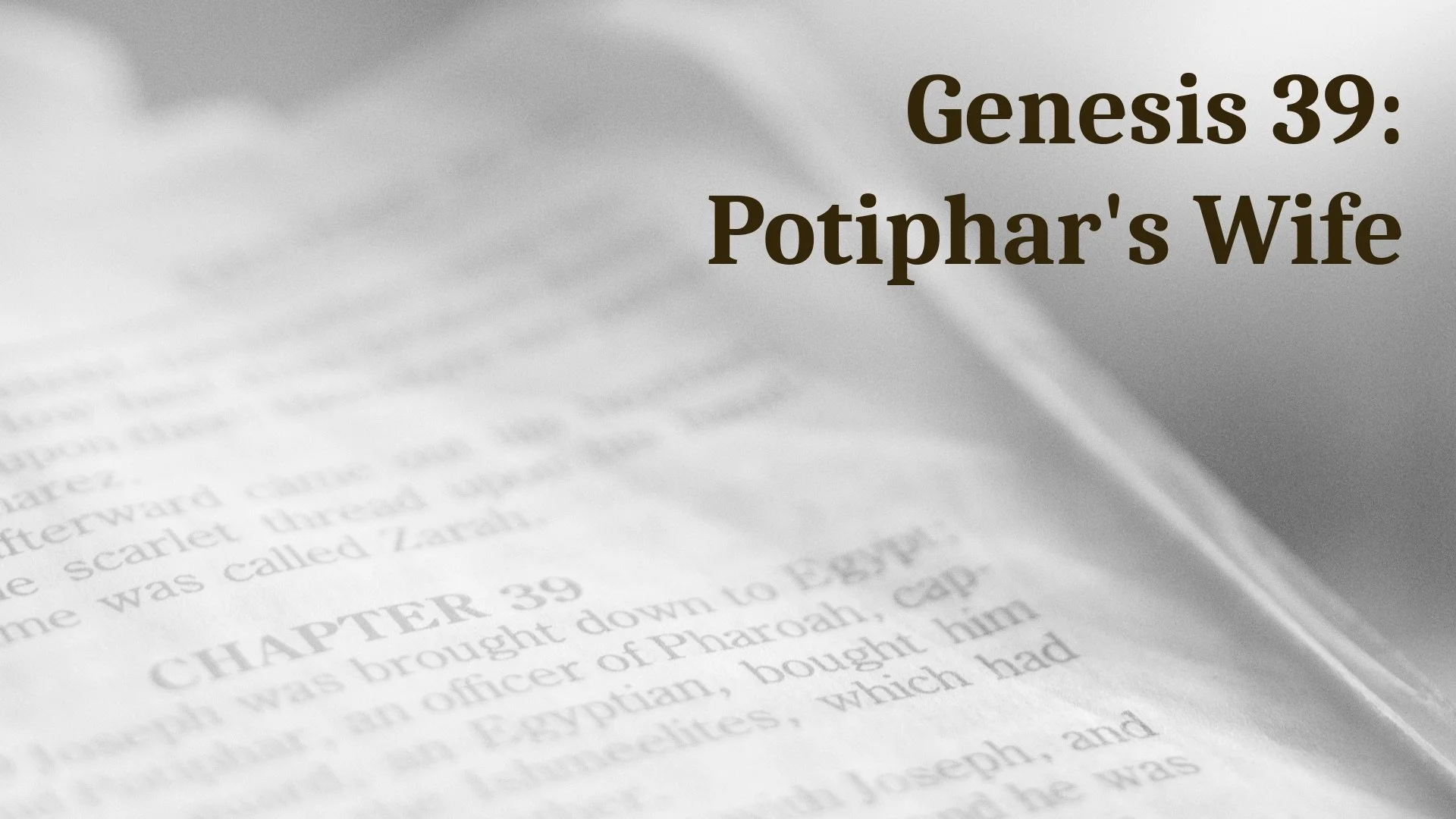 S1 E33: Potiphar's Wife