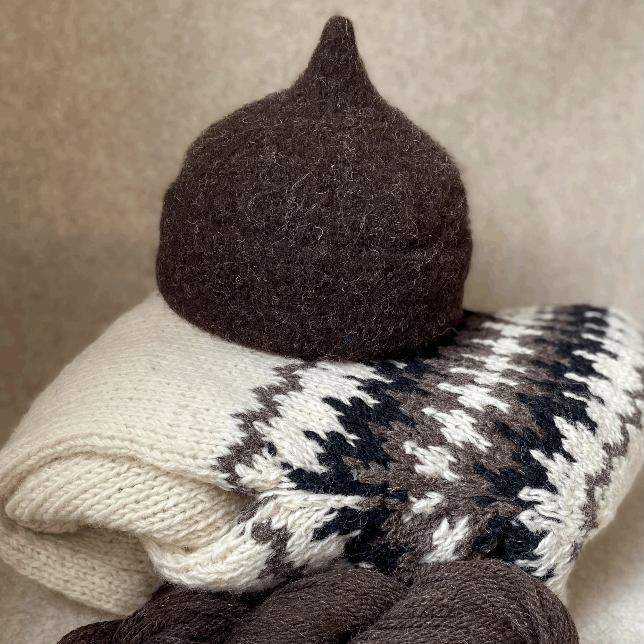 BRITISH WOOL: Jacob turned-up hat