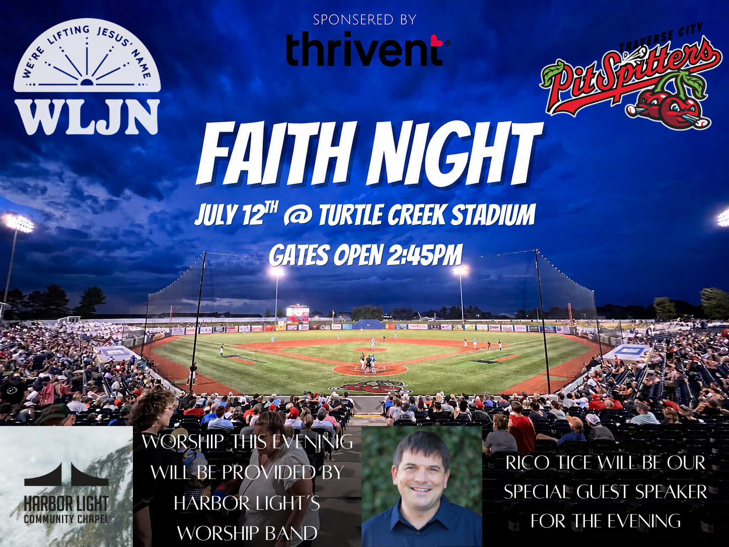Traverse City Pit Spitters Faith Night 