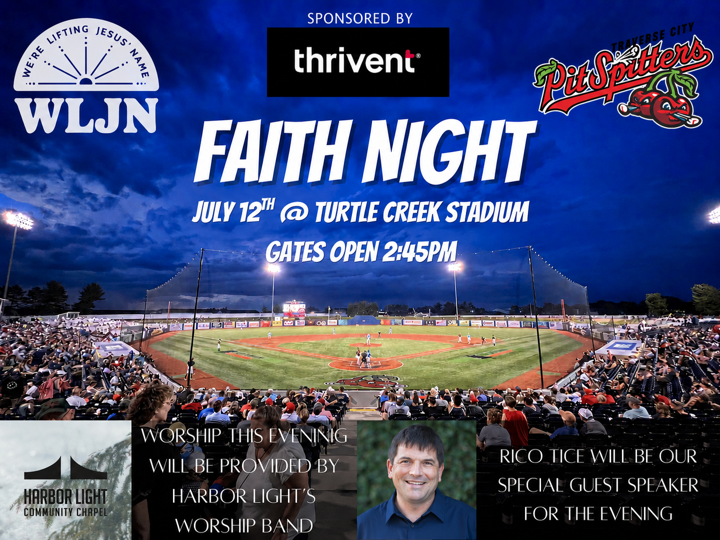 Traverse City Pit Spitters Faith Night 