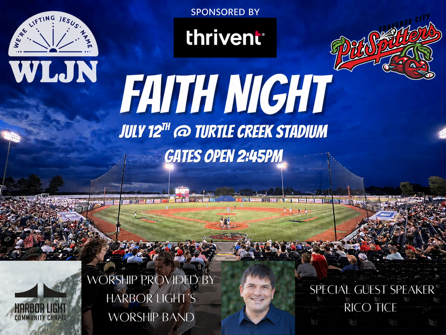 Traverse City Pit Spitters Faith Night 