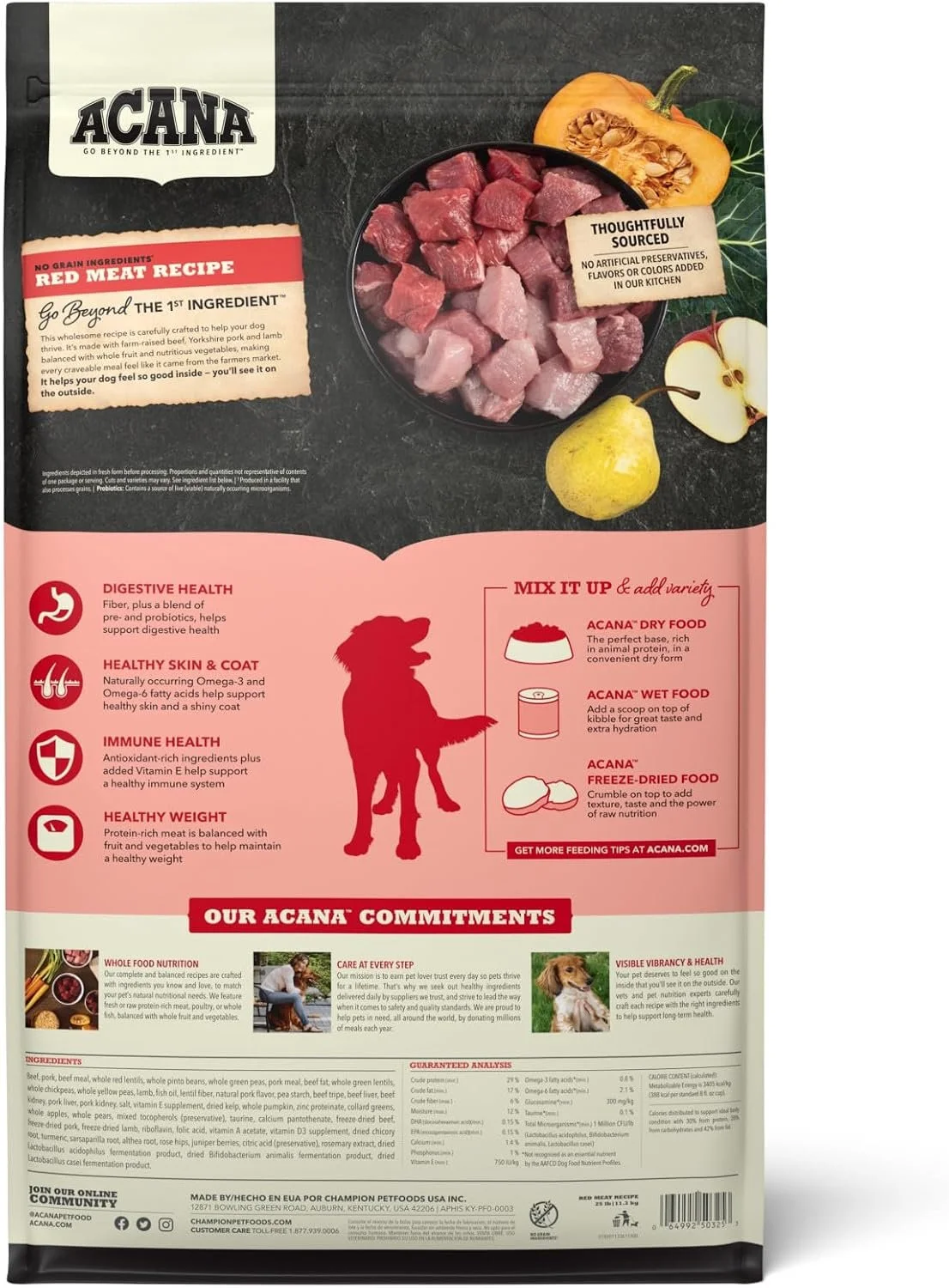 Acana Red Meat Recipe 25lb Back.jpg