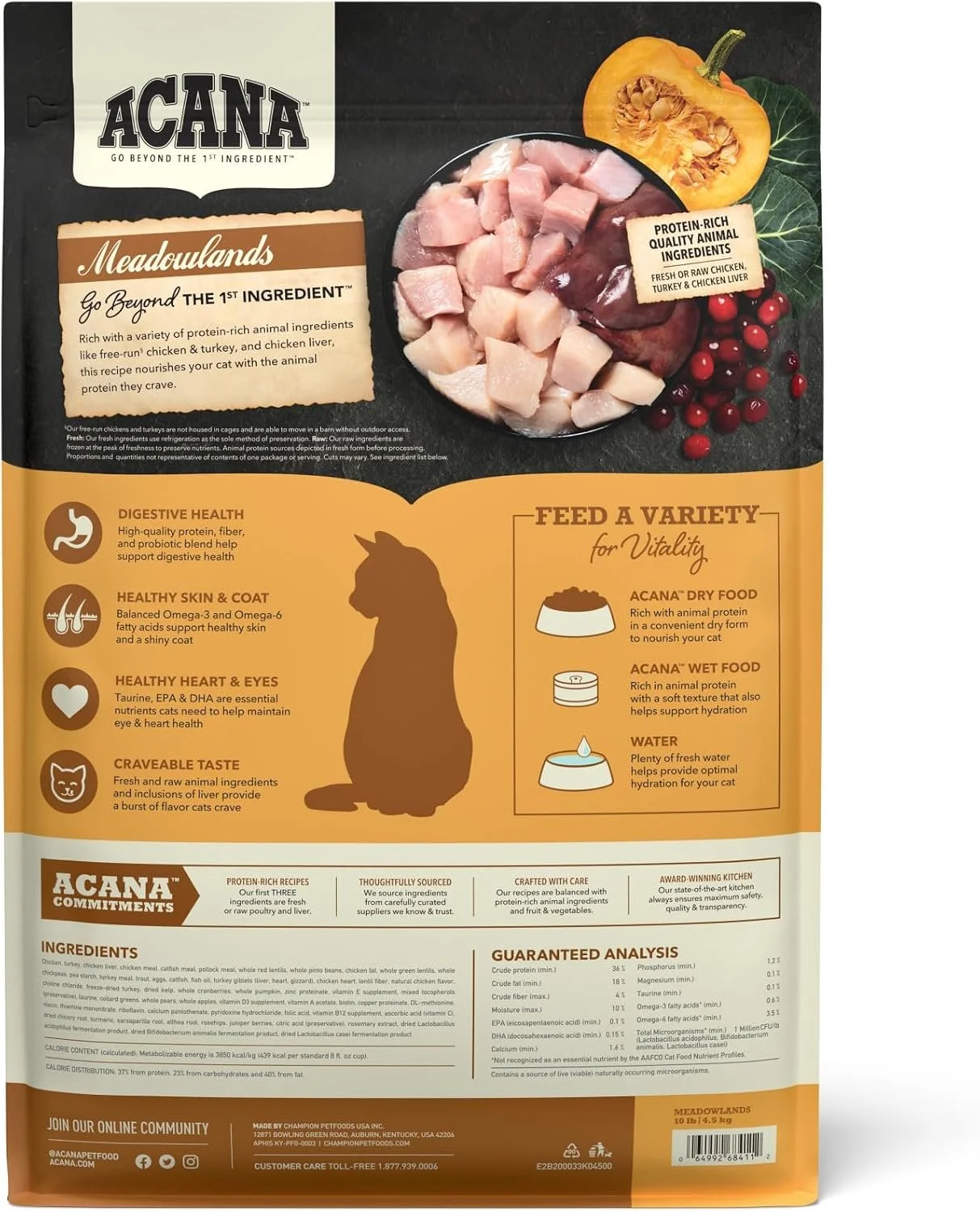 acana meadowlands chicken and turkey 10lb Back.jpg