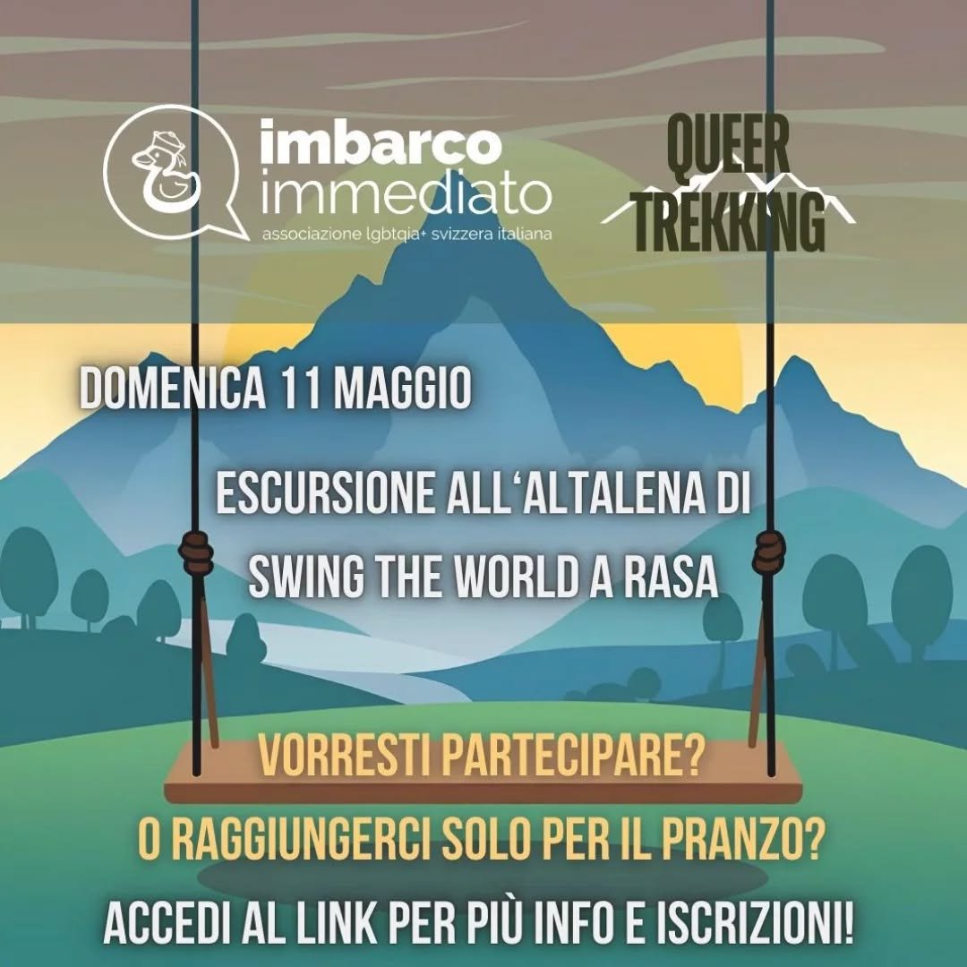 Continuiamo con i nostri trekking 😍⛰️
Il prossimo ci porter&agrave; domenica 11 maggio verso l'altalena di @_swingtheworld_ a Rasa!
Vorresti prendere parte all'escursione o raggiungerci anche solo per il pranzo?
&Egrave; possibile raggiungere il luo