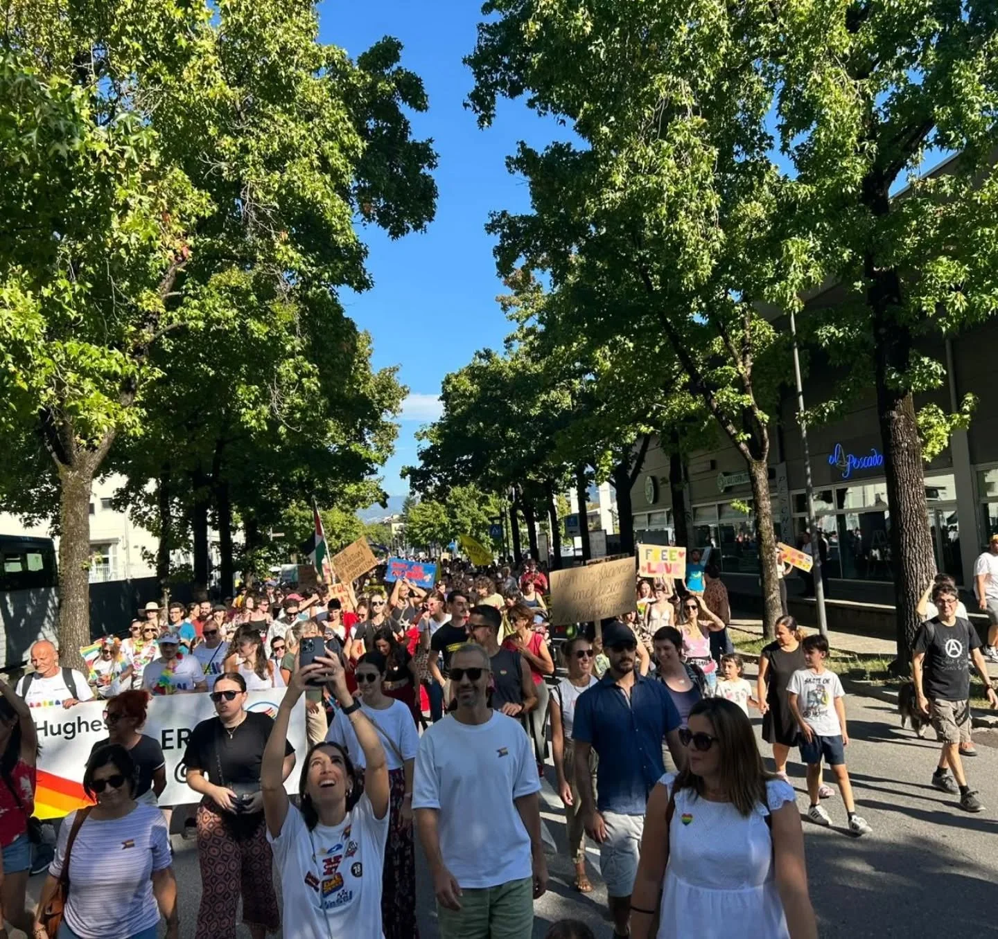 Grande successo per il primo pride in Valtellina, noi orgogliosə di esserci statə insieme a @valtellinaarcobalenoaps ✨️🌈💚