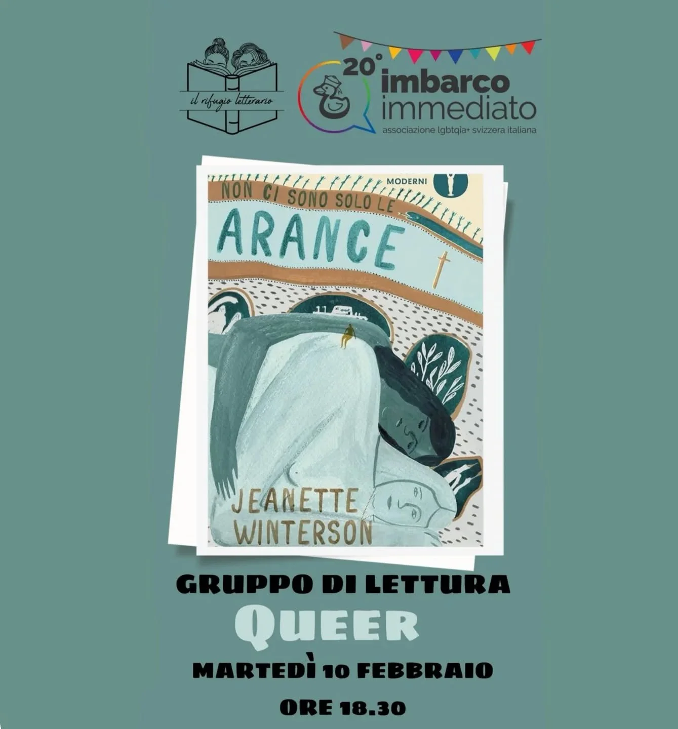 📚🌈 Gruppo di lettura Queer &ndash; 2026

Imbarco Immediato propone per il 2026 un gruppo di lettura queer presso la Libreria Il Rifugio di Massagno: uno spazio di incontro, confronto e condivisione, aperto a tutte le persone interessate.

📖 Primo 