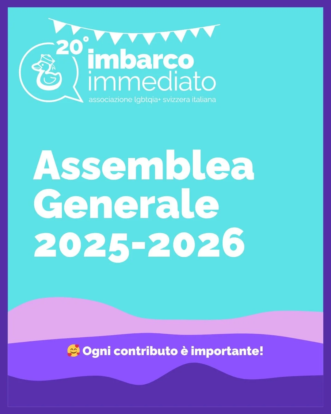 Con grande piacere vi invitiamo all&rsquo;Assemblea Generale di Imbarco Immediato.

🗓️ Domenica 12 aprile 2026 🕕 Ore 18:00 📍 Cantori delle Cime, Via alla Stampa 4, Lugano

Sar&agrave; l&rsquo;occasione per fare il bilancio del 2025: un anno intens