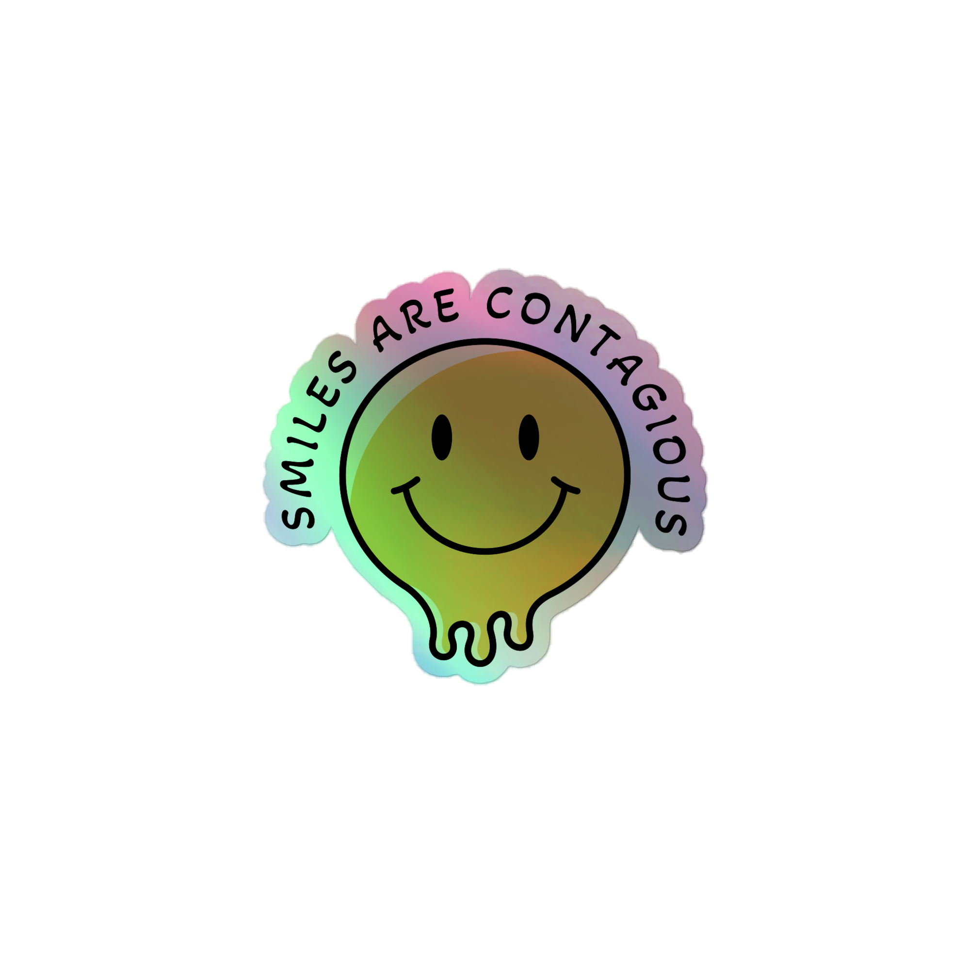 Smiles are Contagious Sticker