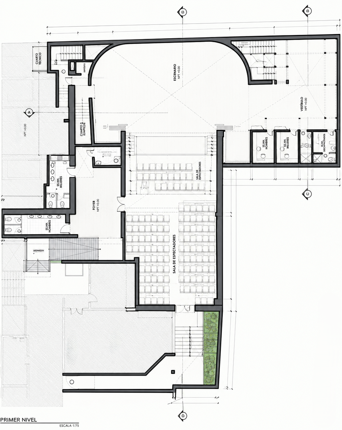 Plano arquitectónico del primer nivel.png
