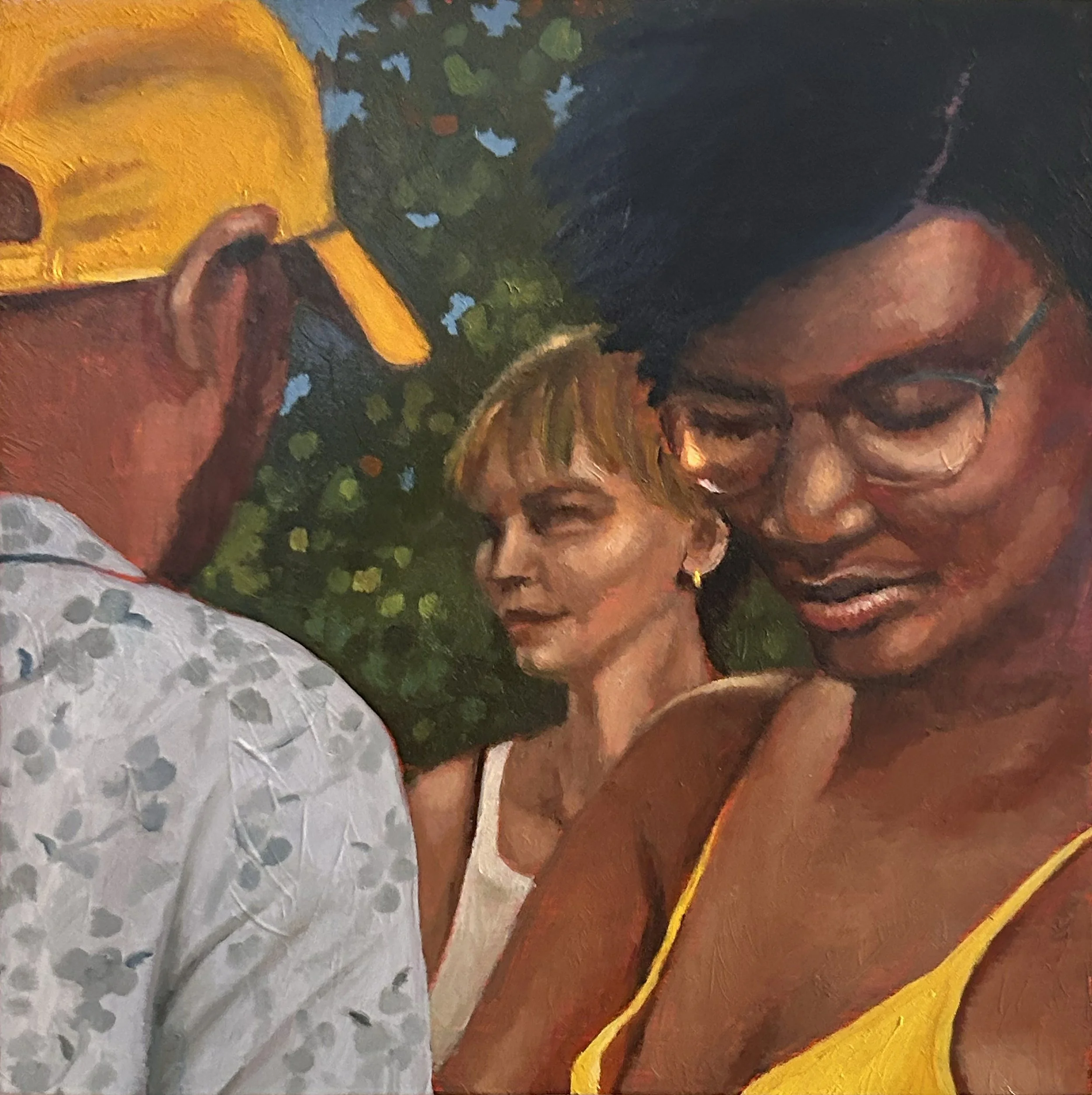 Brooklyn Dance Party 1, 6"x6", Oils on Panel
