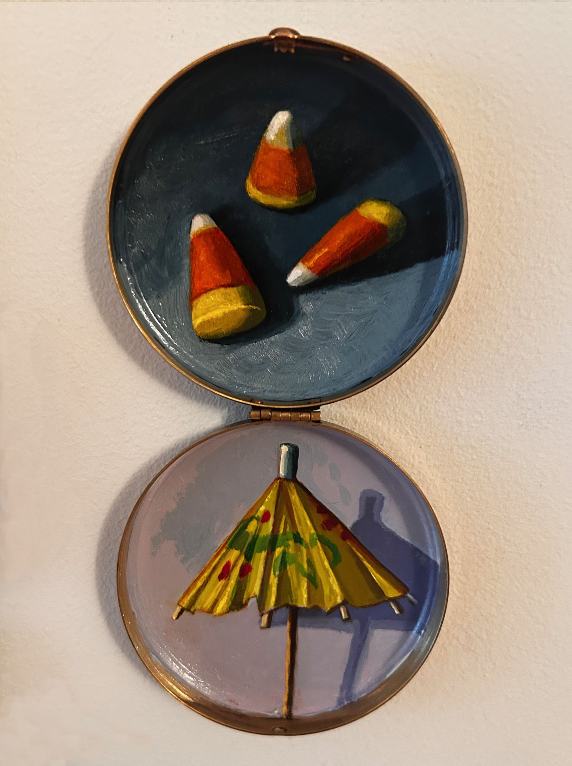 Candy Corn with Umbrella