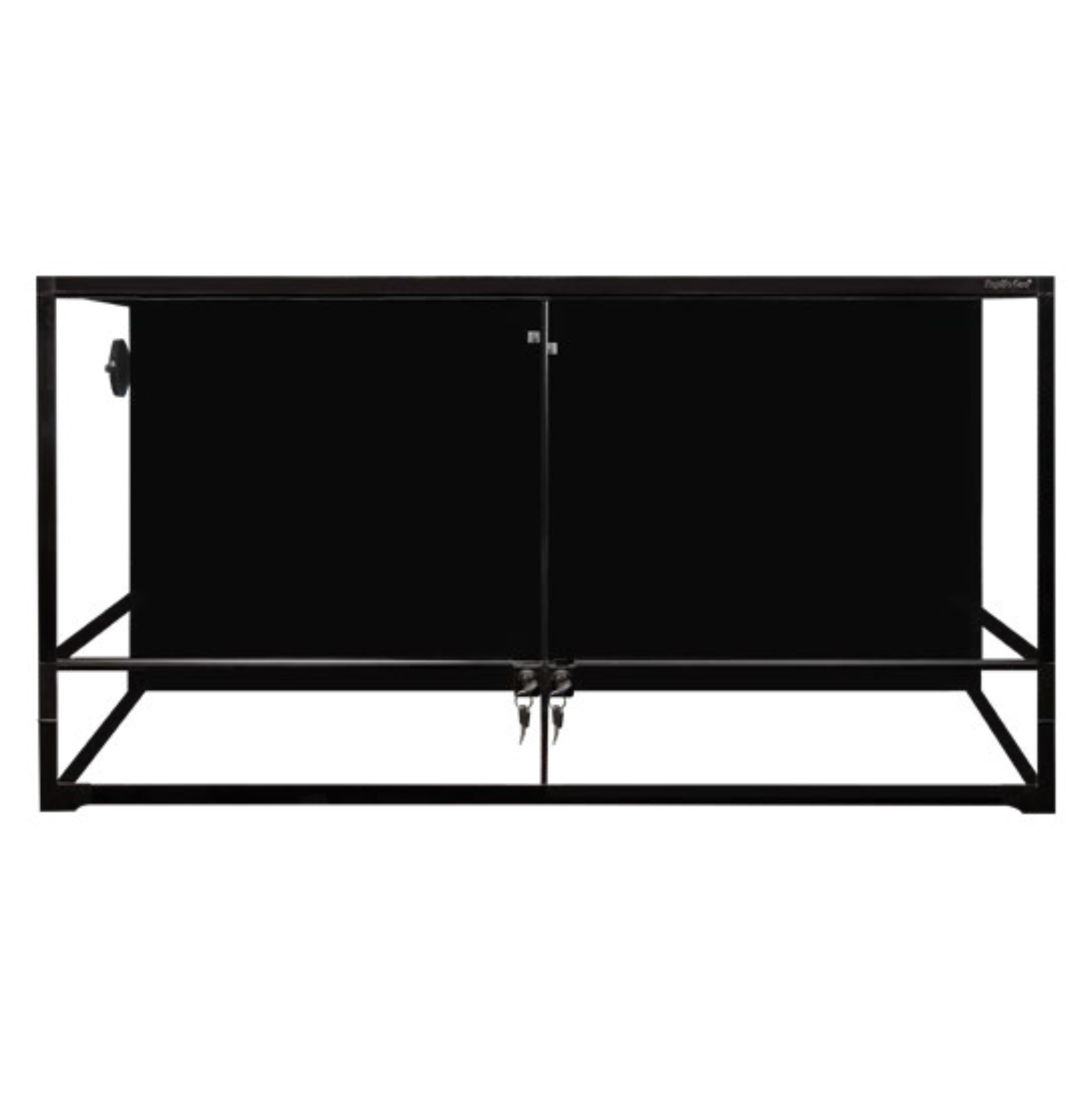 Reptile One RTF 1260HTD Glass Terrarium with Hinged Doors and 1 Divide 120x60x60cm (Black)