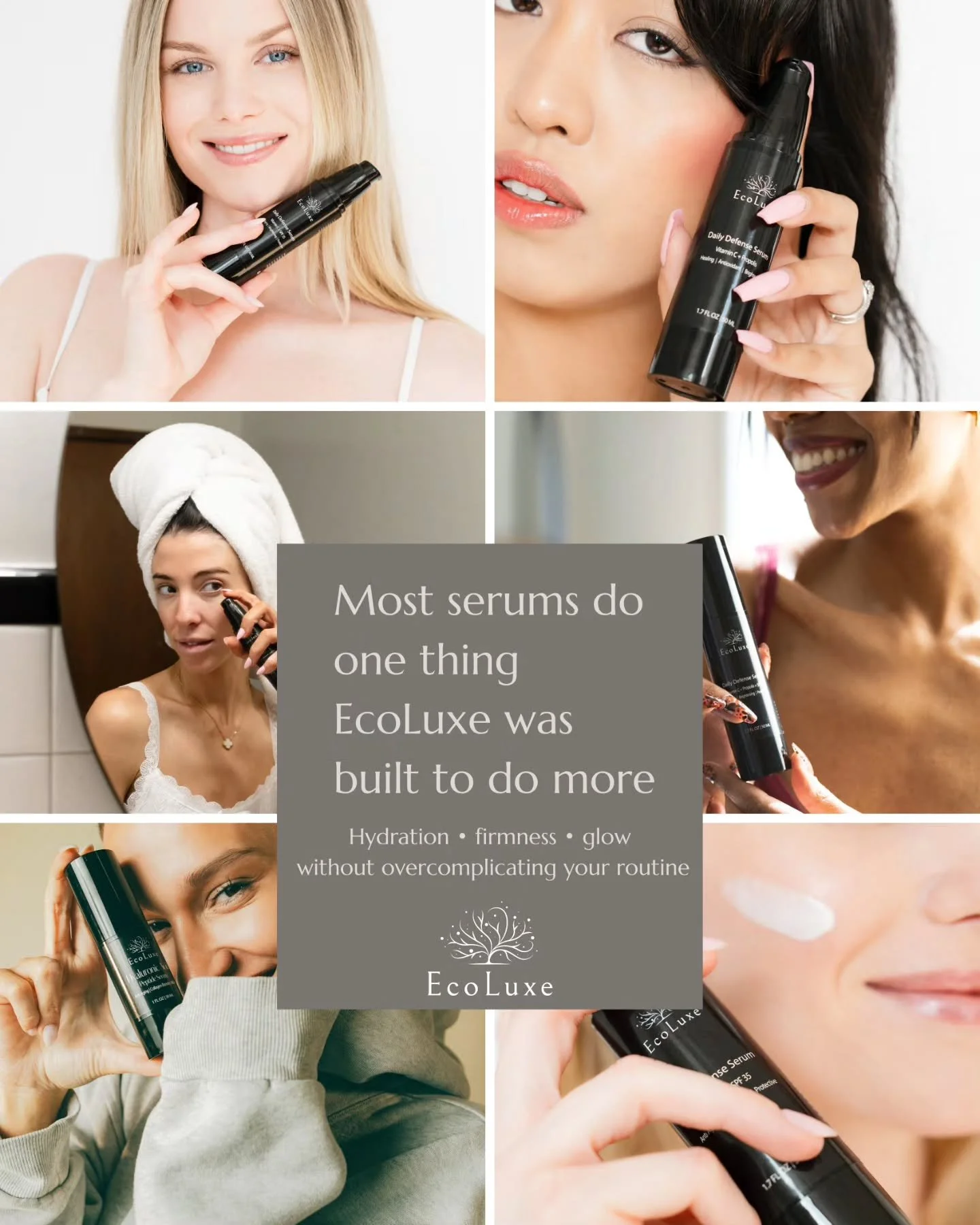 Hydration. Brightening. Firmness.

But layering product after product usually turns into a routine that feels harder to keep up with &mdash; and harder to stay consistent with.

That&rsquo;s why EcoLuxe Daily Defense Vitamin C + SPF 35 was designed t