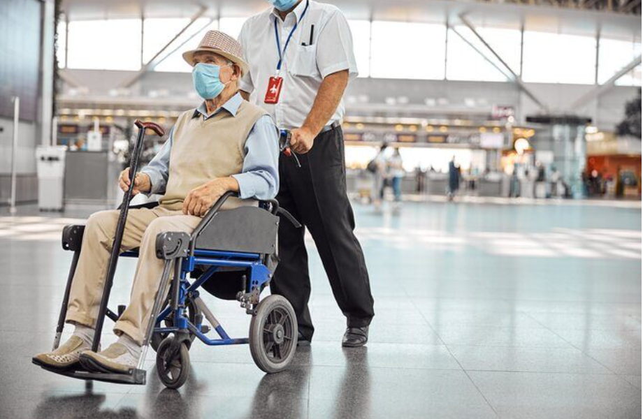 Wheelchair assistance at the airport