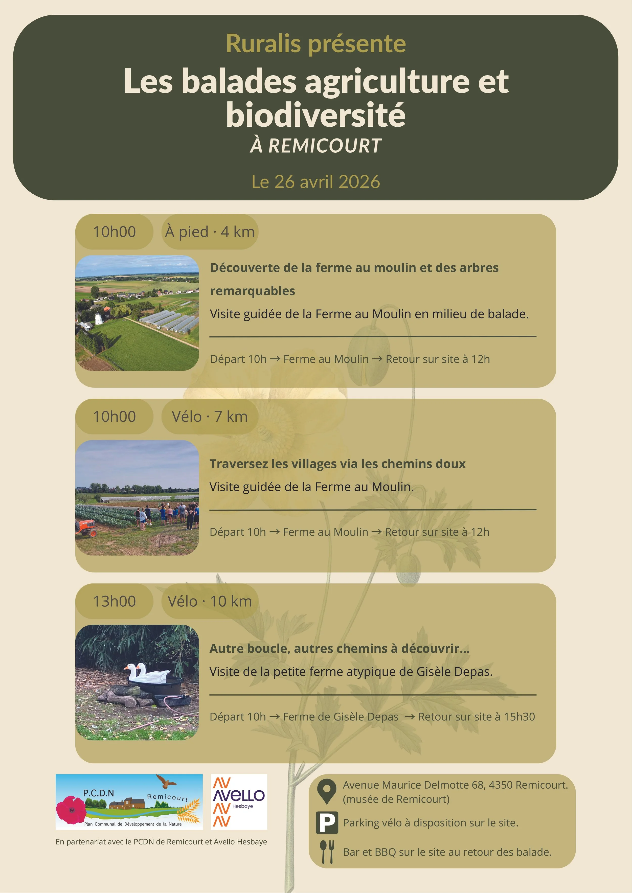 Balade à pied "Agriculture et biodiversité"