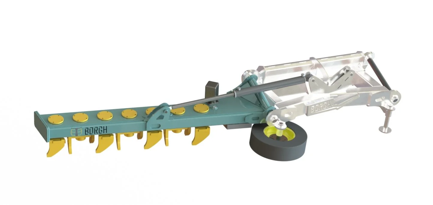 Rotating tines on large spur gears and oil bath tapered bearings break up hard-packed bedding and redistribute the sand. Choose 6 or 7 rotors, with left, right or both wings.