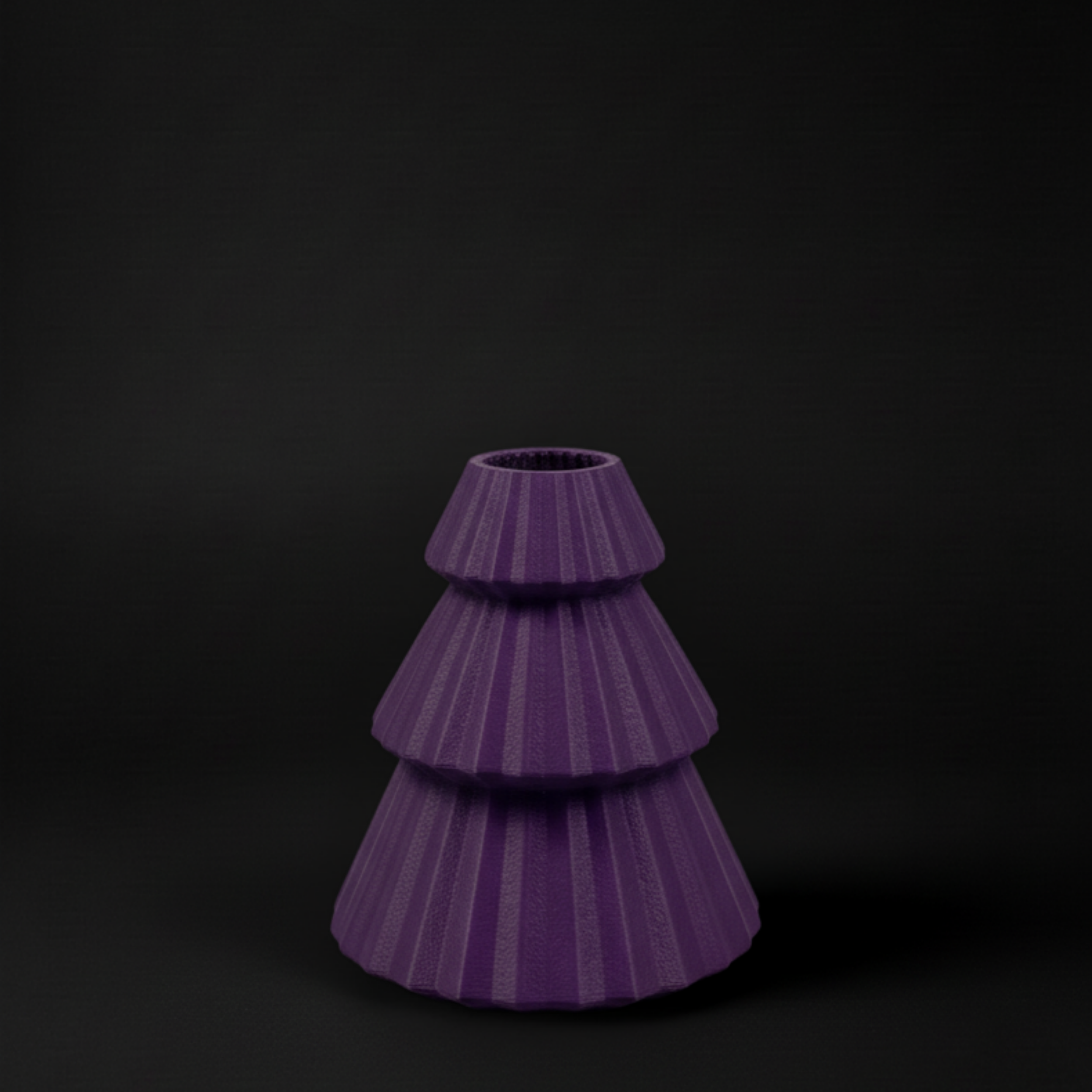 Stilisierte moderne Weihnachtsbaum-Vasen in Größe M oder L.