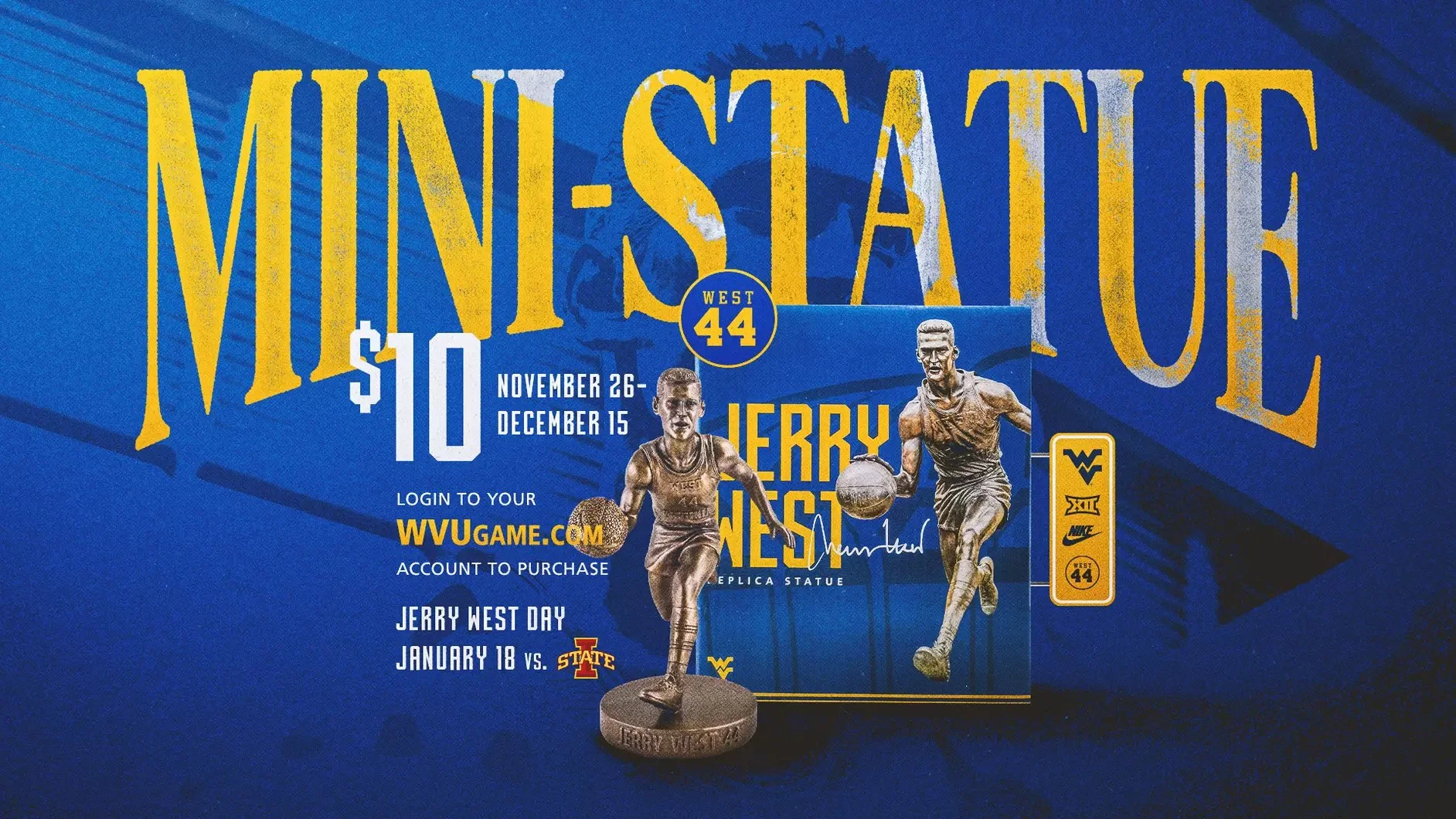 Jerry West Limited Edition Mini Statue Priority Offering